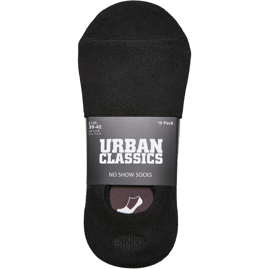 URBAN CLASSICS Basicsocken »Urban Classics Unisex No Show Socks 10-Pack«, (1 Paar)