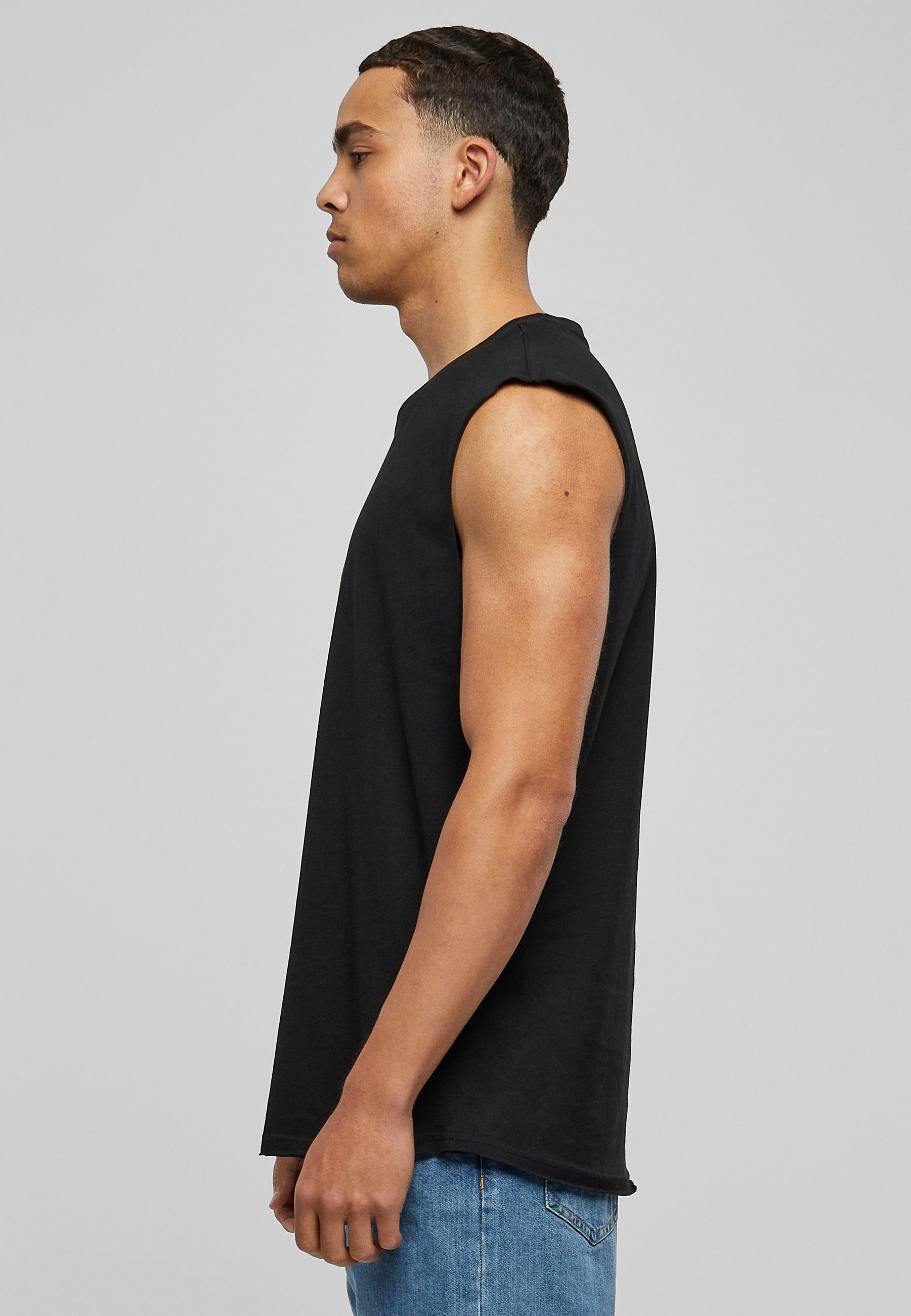 URBAN CLASSICS T-Shirt »Urban Classics Herren Open Edge Sleeveless Tee«, (1 tlg.)