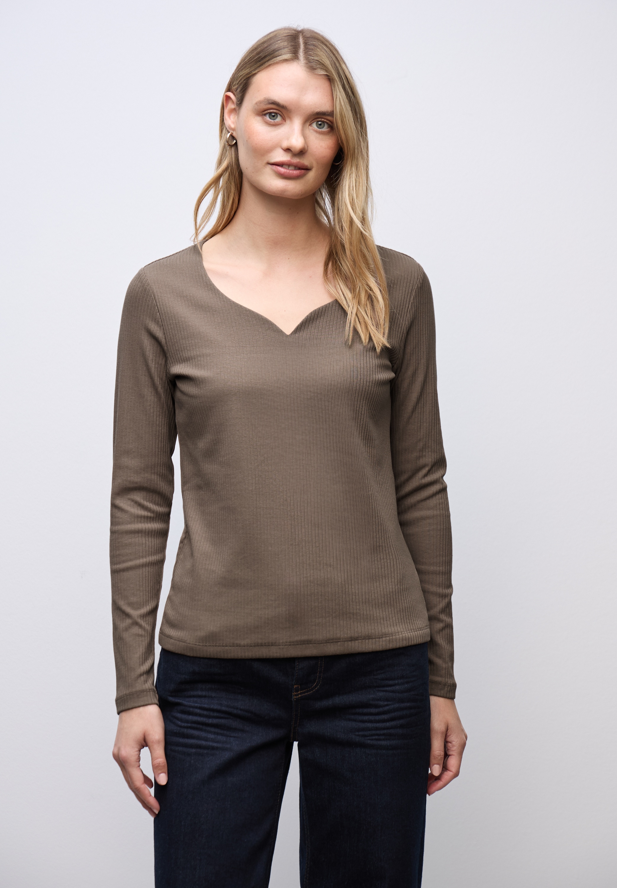 STREET ONE Langarmshirt im soften Baumwoll-Mix