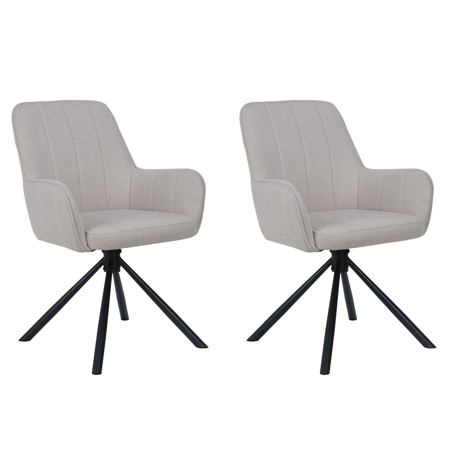 OTTO home Esszimmerstuhl "Flaurent" () 2 Stk. gepolsterte Rückenlehne, Arml günstig online kaufen