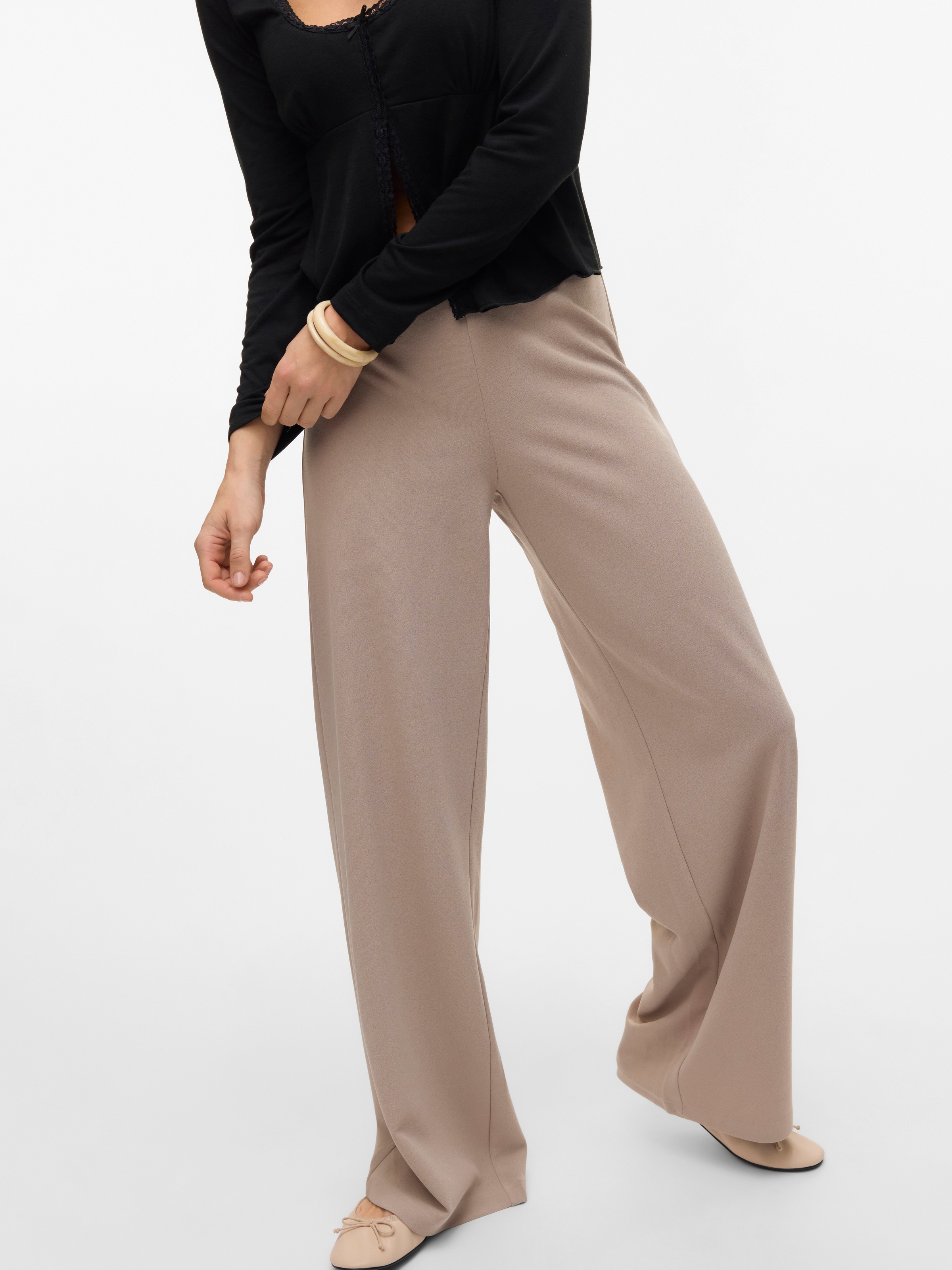 Vero Moda "VMBERLIN ZAMIRA MW WIDE PANT NOOS" mit Stretch günstig online kaufen