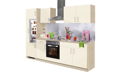 Küchenzeile »Kiel«, mit E-Geräten, Breite 270 cm
