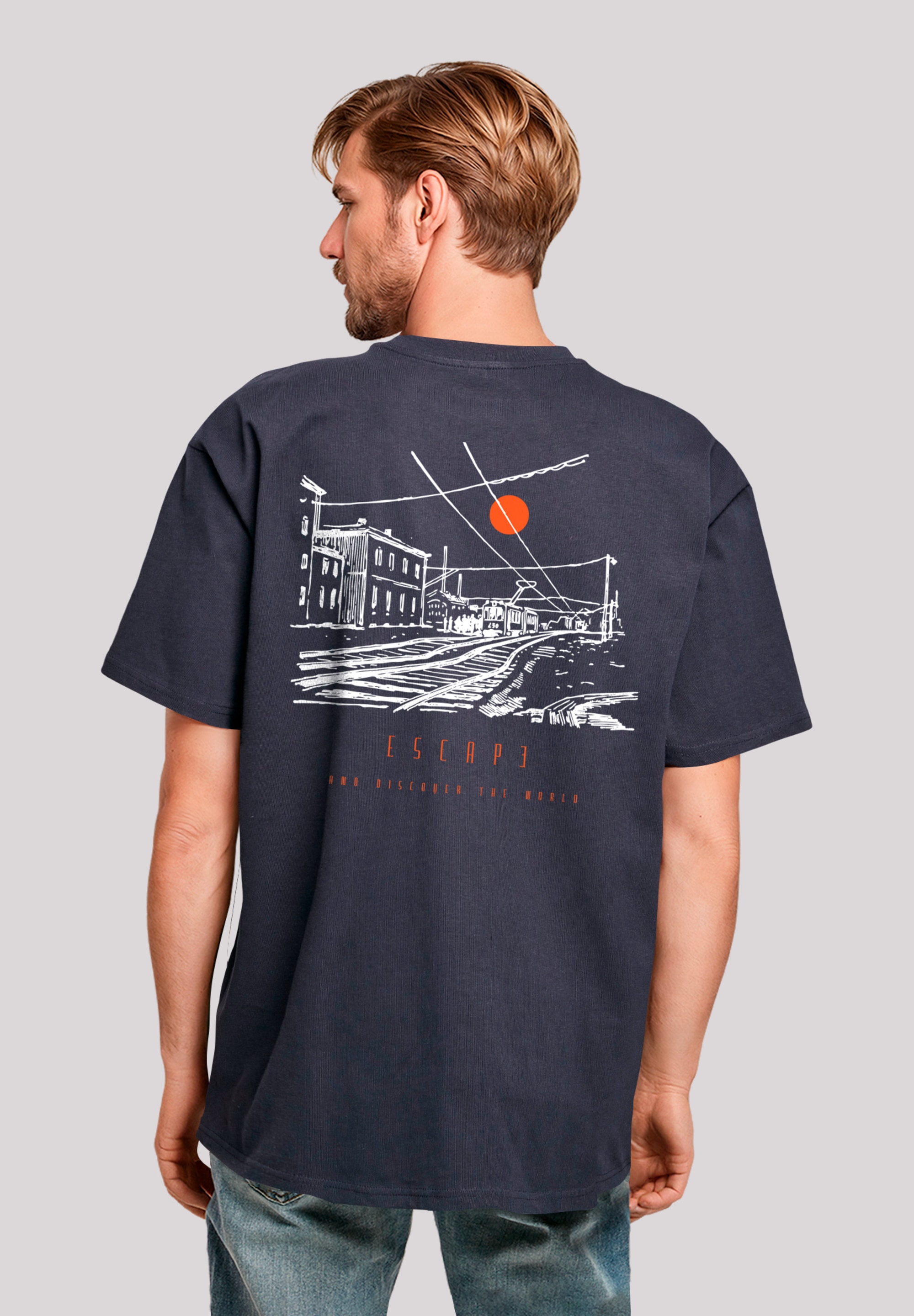 F4NT4STIC T-Shirt "Oversize Escape Discover the World Town", Premium Qualit günstig online kaufen