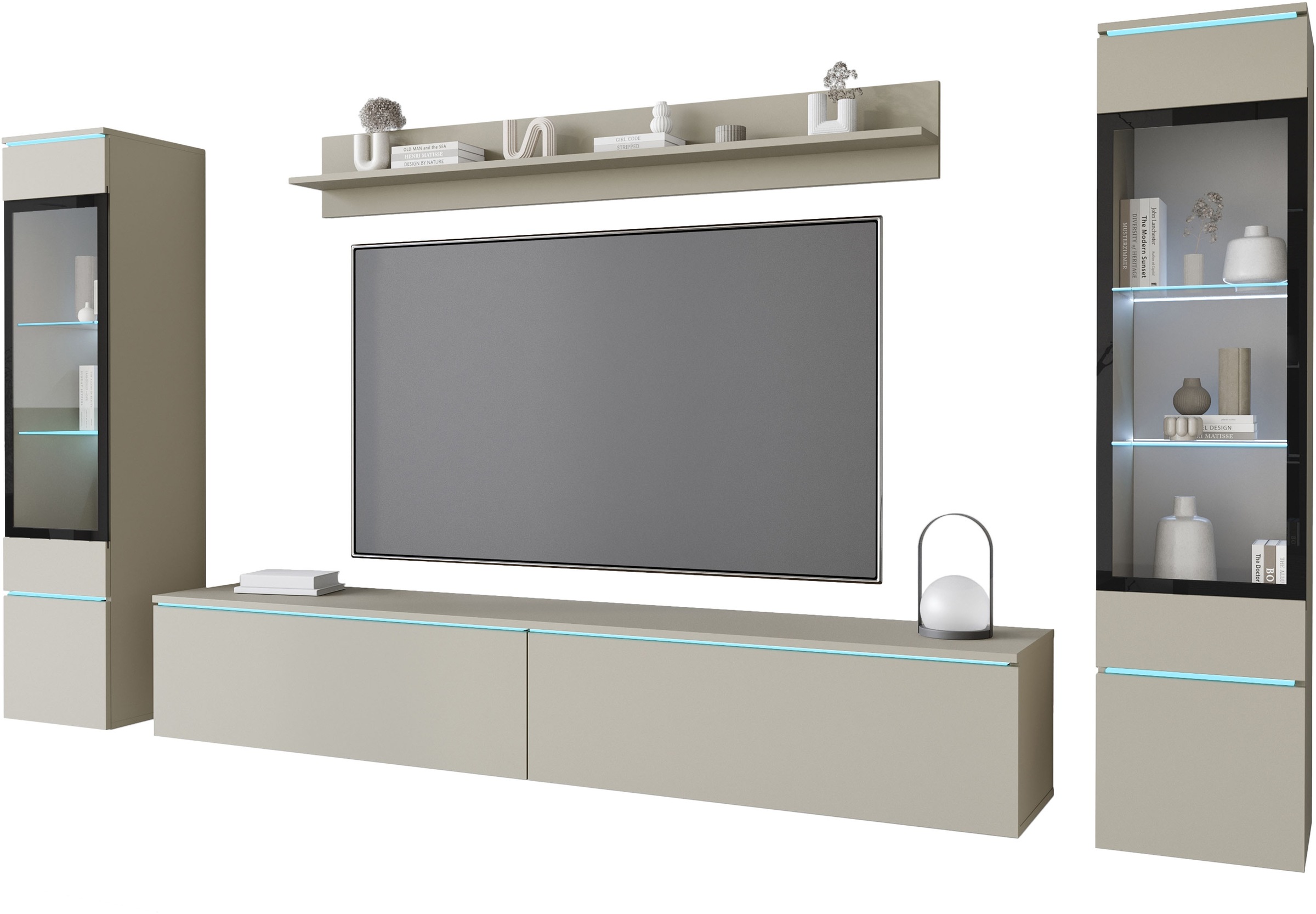 Home affaire Wohnwand "VERA II" Komplett-Set, 4 Stk. tlg. günstig online kaufen