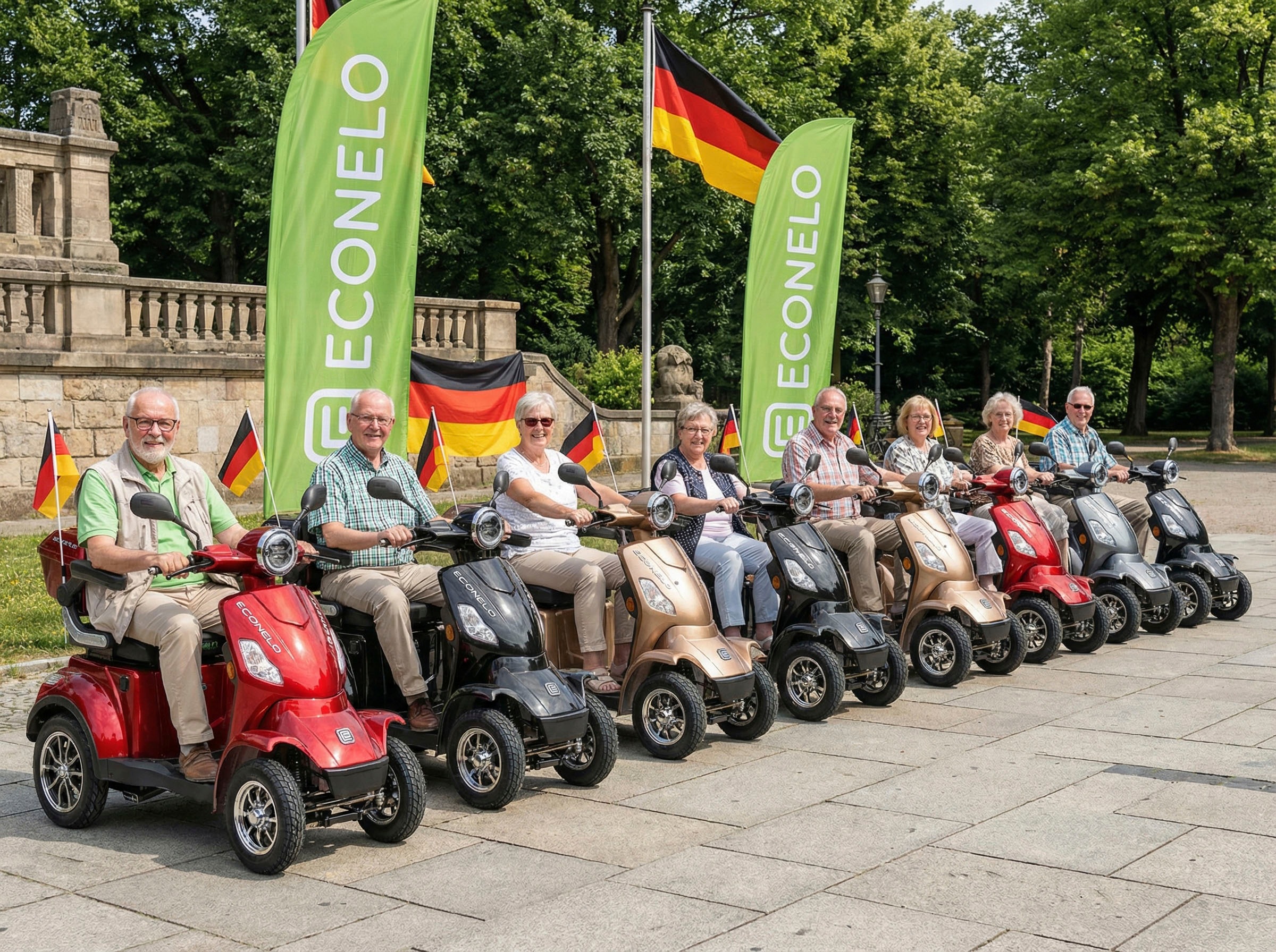 ECONELO Elektromobil »Seniorenmobil P4000, Blei-Akku, 25 km/h, 1000 Watt« 1.000 W 25 km/h