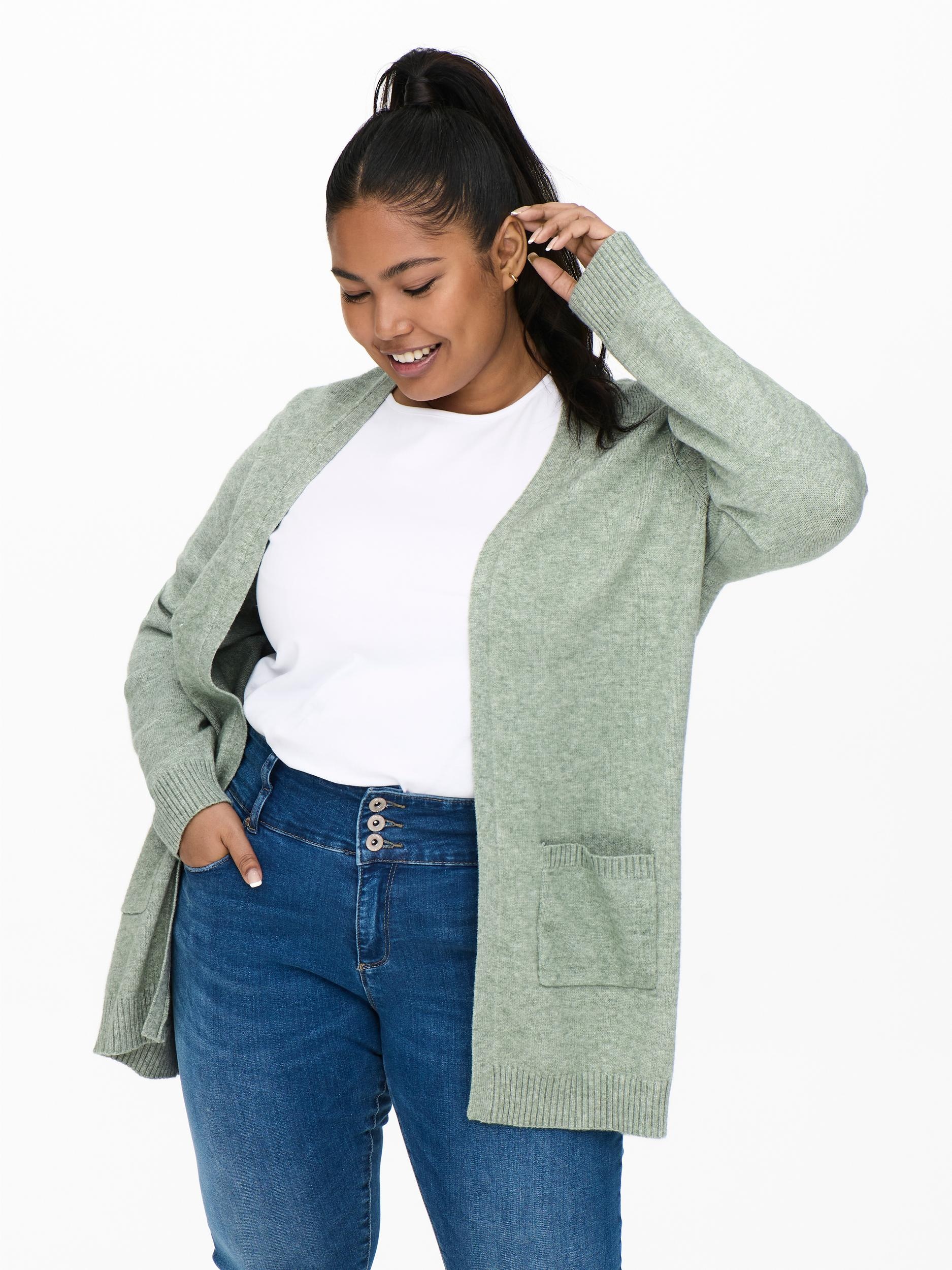 ONLY CARMAKOMA Strickjacke »CARESLY L/S OPEN CARDIGAN NOOS KNT«