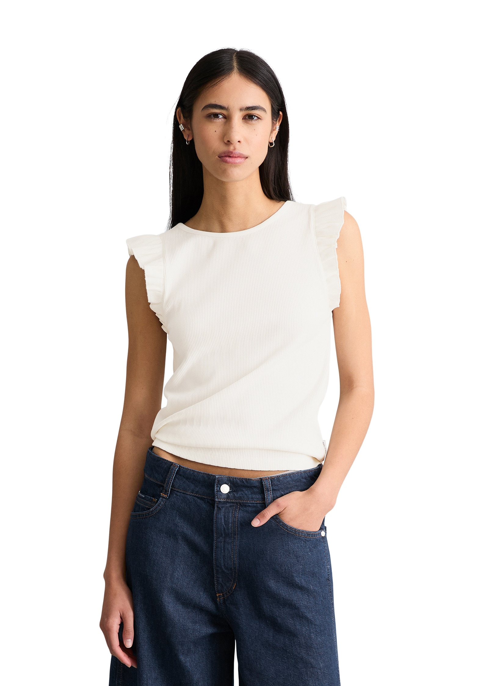 Marc OPolo DENIM T-Shirt "aus Bio-Baumwolle-Mix" günstig online kaufen