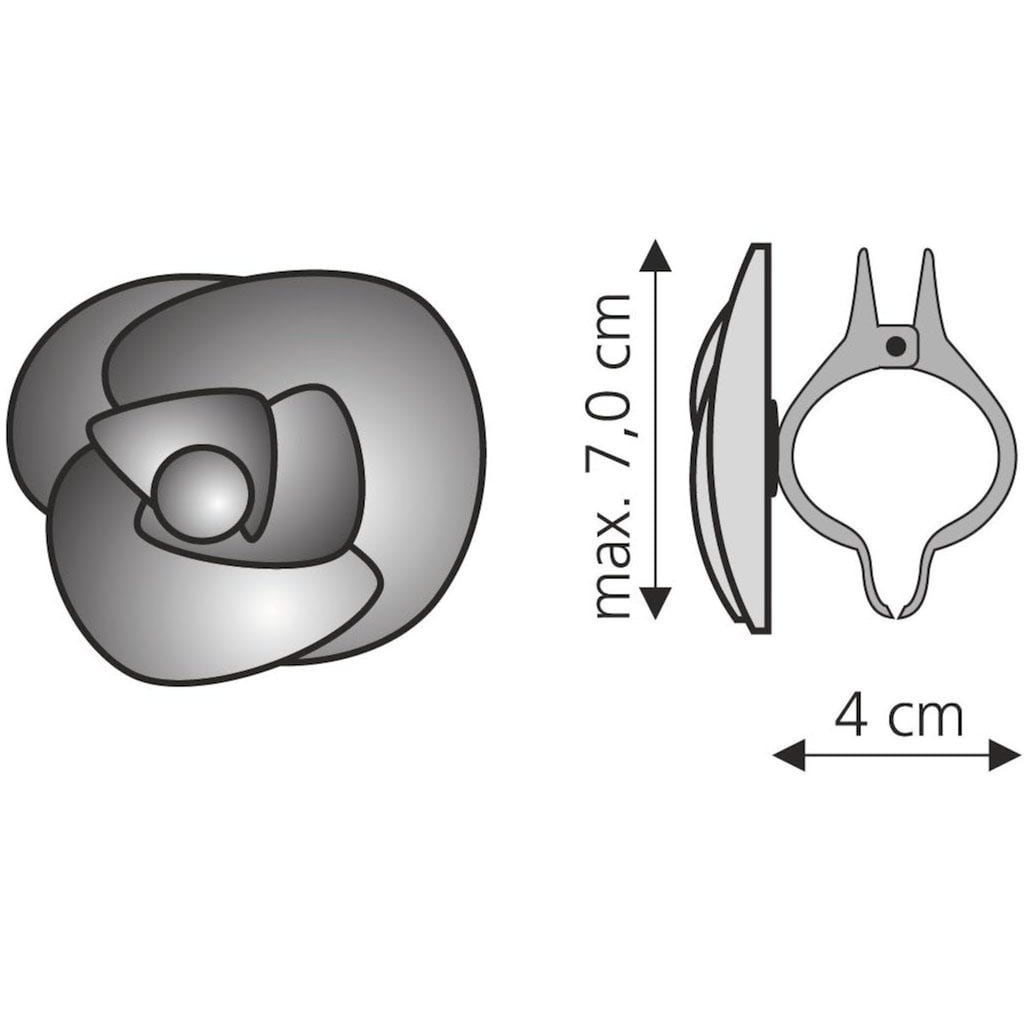 Liedeco Dekoklammer »Rose«, (Packung, 2 St.), für Gardinen, Vorhänge