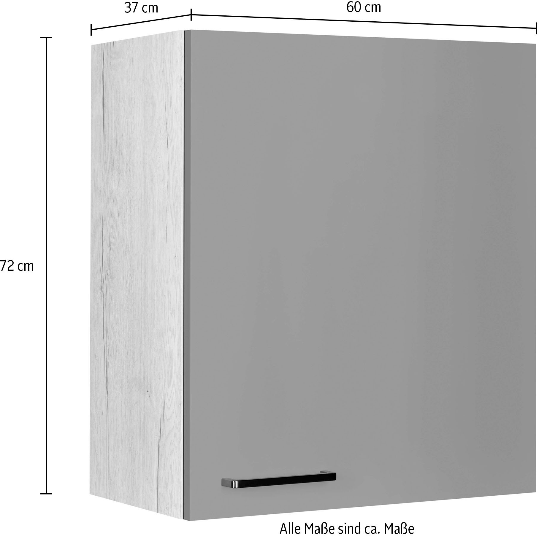 nobilia® Hängeschrank »"Easytouch", Ausrichtung wählbar, vormontiert,«, in drei Breiten: 30, 45 und 60 cm, mit Soft-Close-Funktion