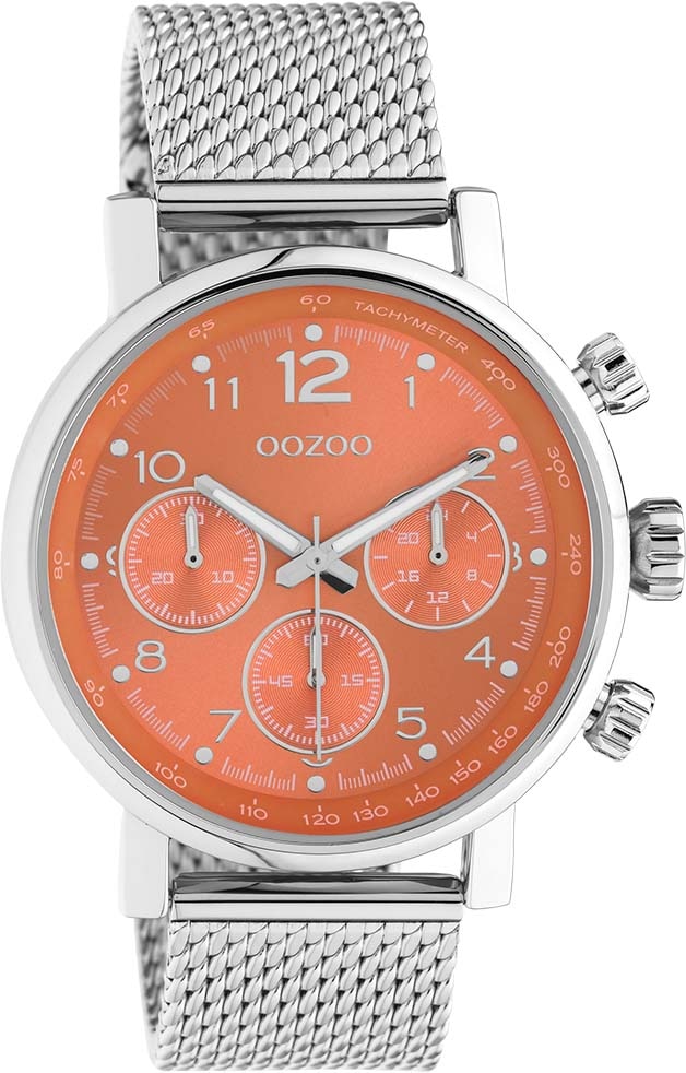 OOZOO Quarzuhr, Armbanduhr, Damenuhr, Herrenuhr, Edelstahlarmband