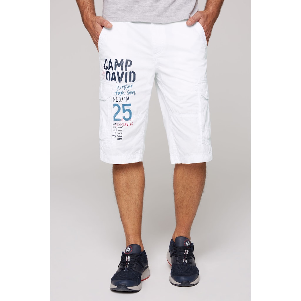 CAMP DAVID Shorts aus Baumwolle