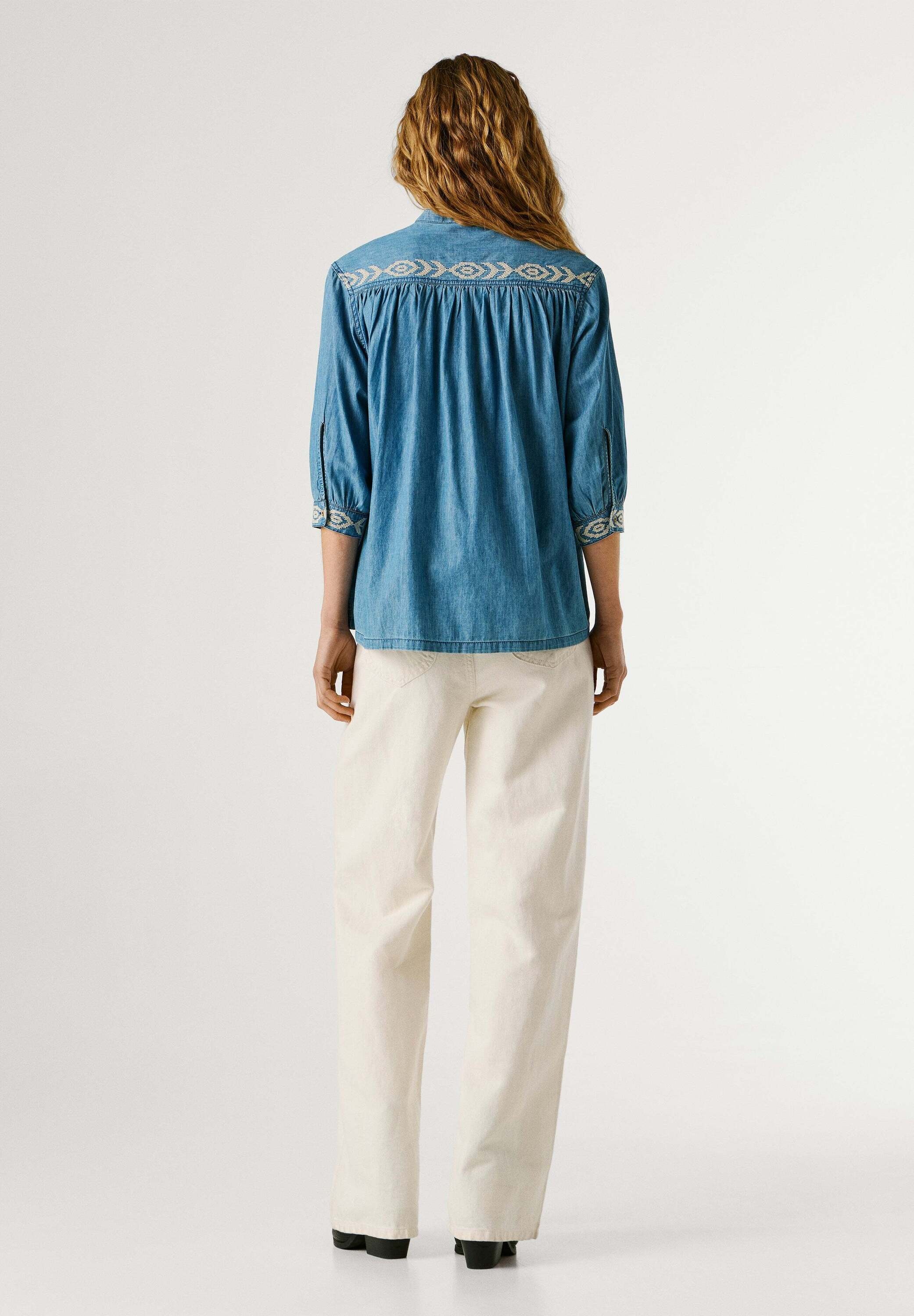 Pepe Jeans Funktionsshirt »shirt LIVIA EMBROIDERED«