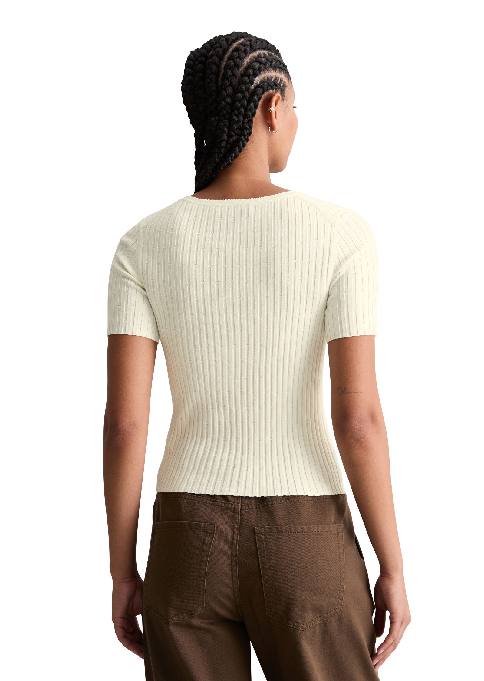 Marc O'Polo DENIM Kurzarmpullover »aus LENZING™ ECOVERO™«