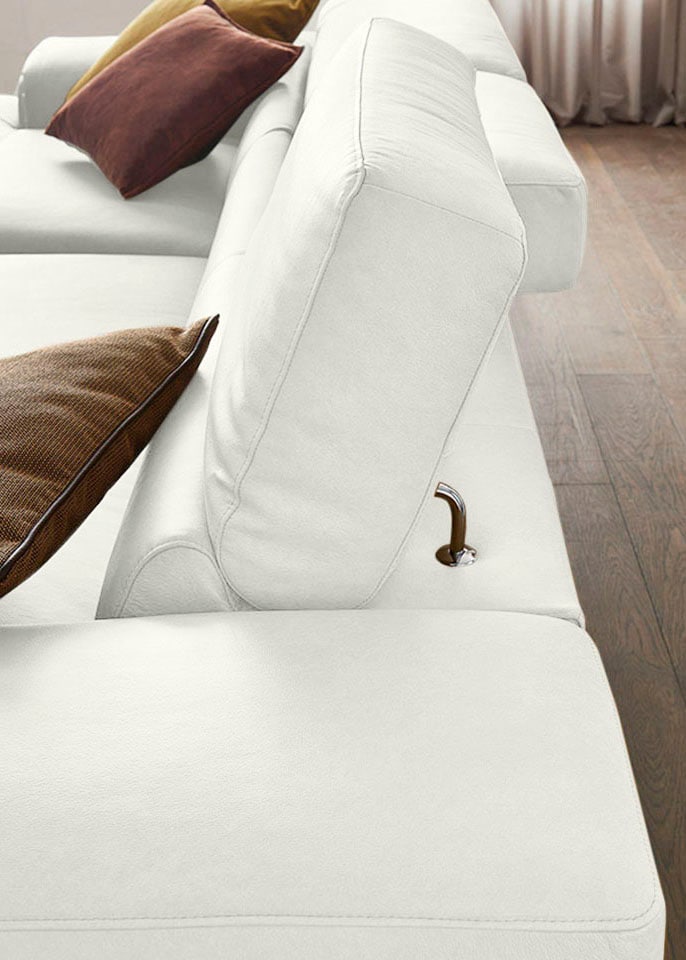 Thumbnail - W.SCHILLIG Ecksofa "piedroo, Designsofa mit tollem Sitzkomfort, bequem und elegant, L-Form", Kopfteilverstellung, wahlwe...