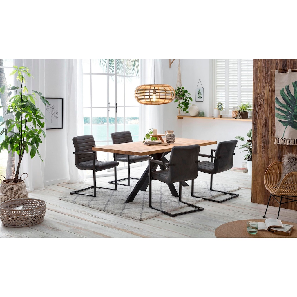 Home affaire Esstisch »New York«, mit modernem Spider Gestell