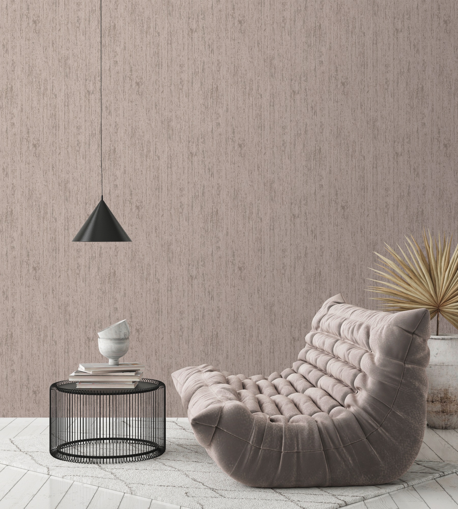 living walls Vliestapete »Smart Surfaces Holz-Optik Tapete Mustertapete Struktur-Optik Natur«, leicht glänzend, Vliestapete Metallic-Effekt für Schlafzimmer Küche Wohnzimmer Holz