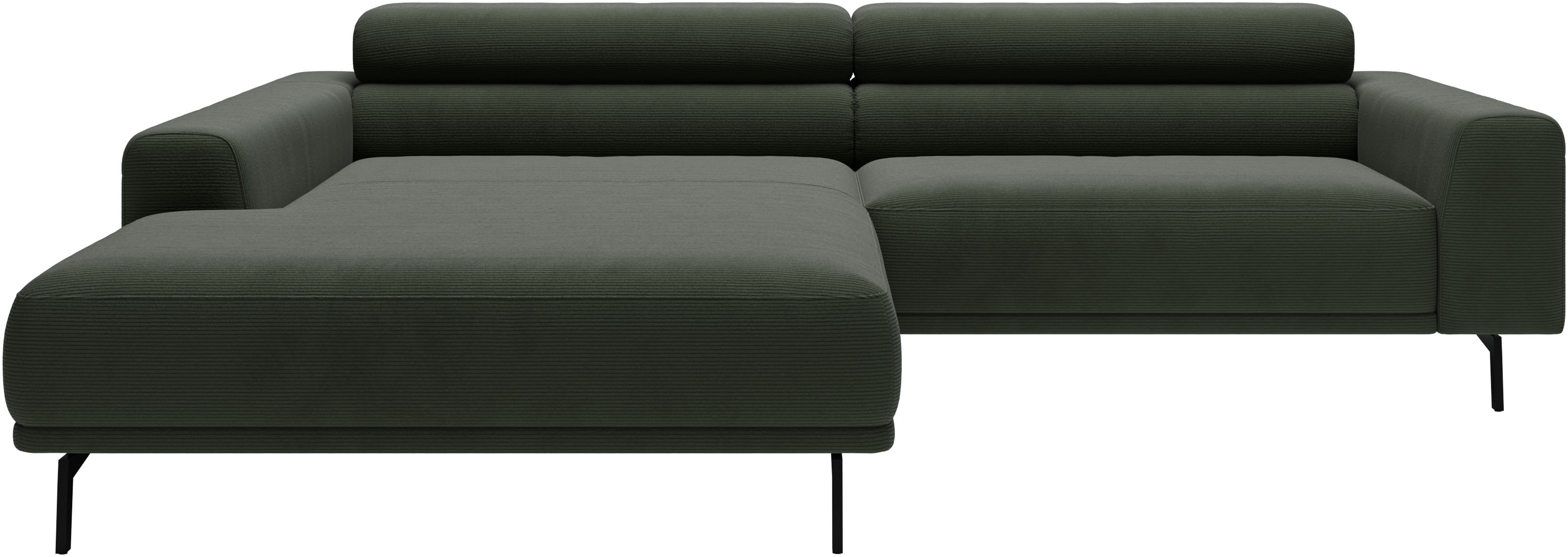 SCHÖNER WOHNEN-Kollektion "Tossa, Modernes Design trifft smarte Funktione, Breite 258 cm" Motorischer Sitzvorzug, Kopfteil-Funktion & Saugroboter-Höhe