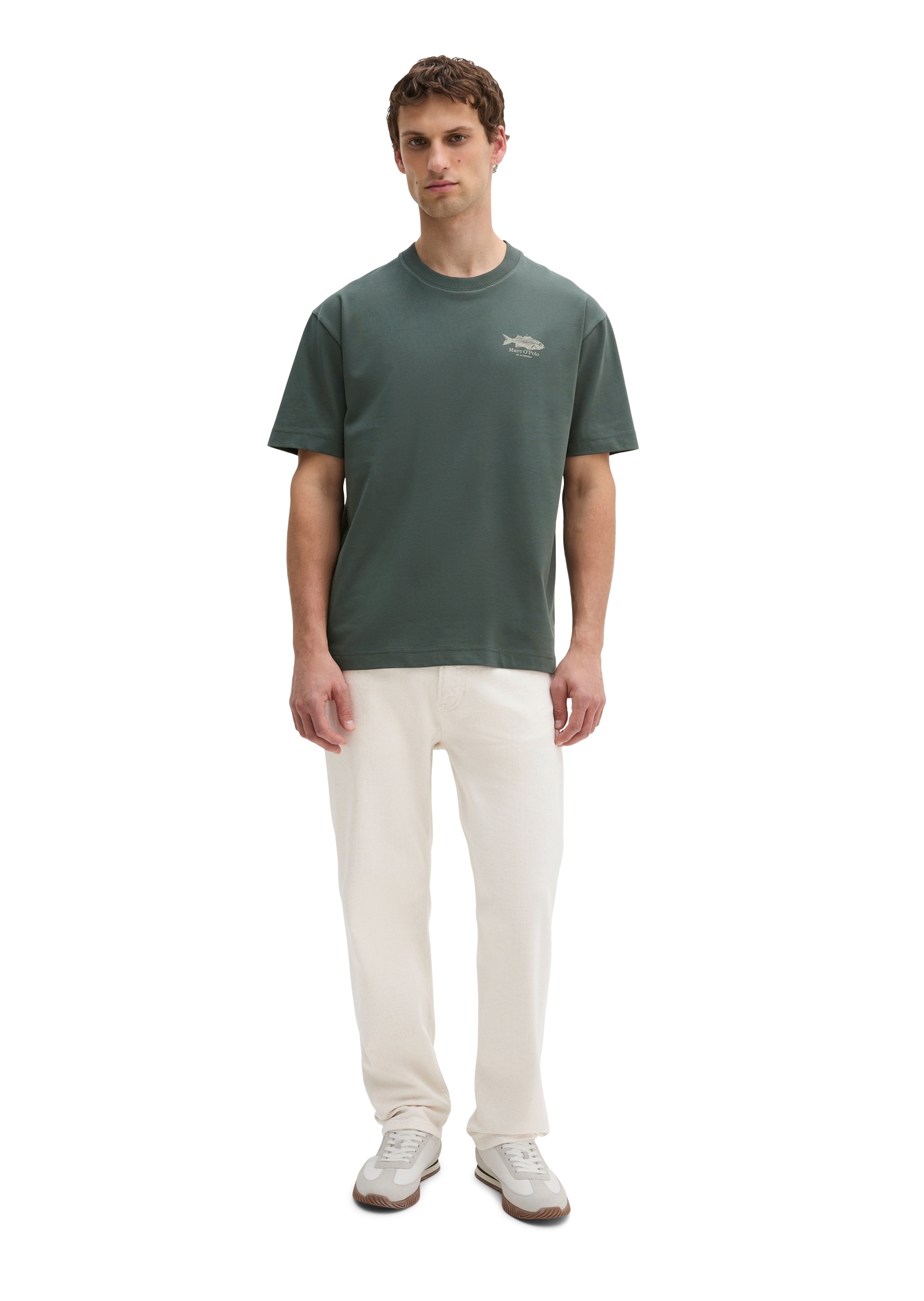 Marc O'Polo T-Shirt »mit maritimem Rückenprint«