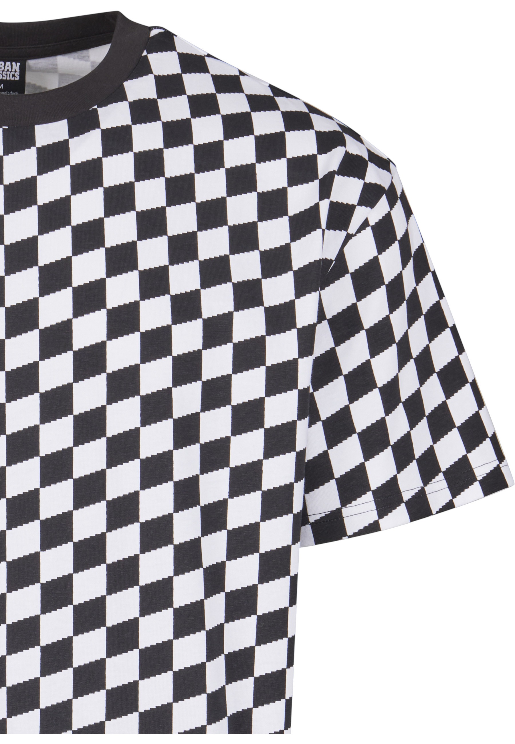 URBAN CLASSICS Langarmhemd »Urban Classics Herren Oversized Check Tee« 1 Stk.