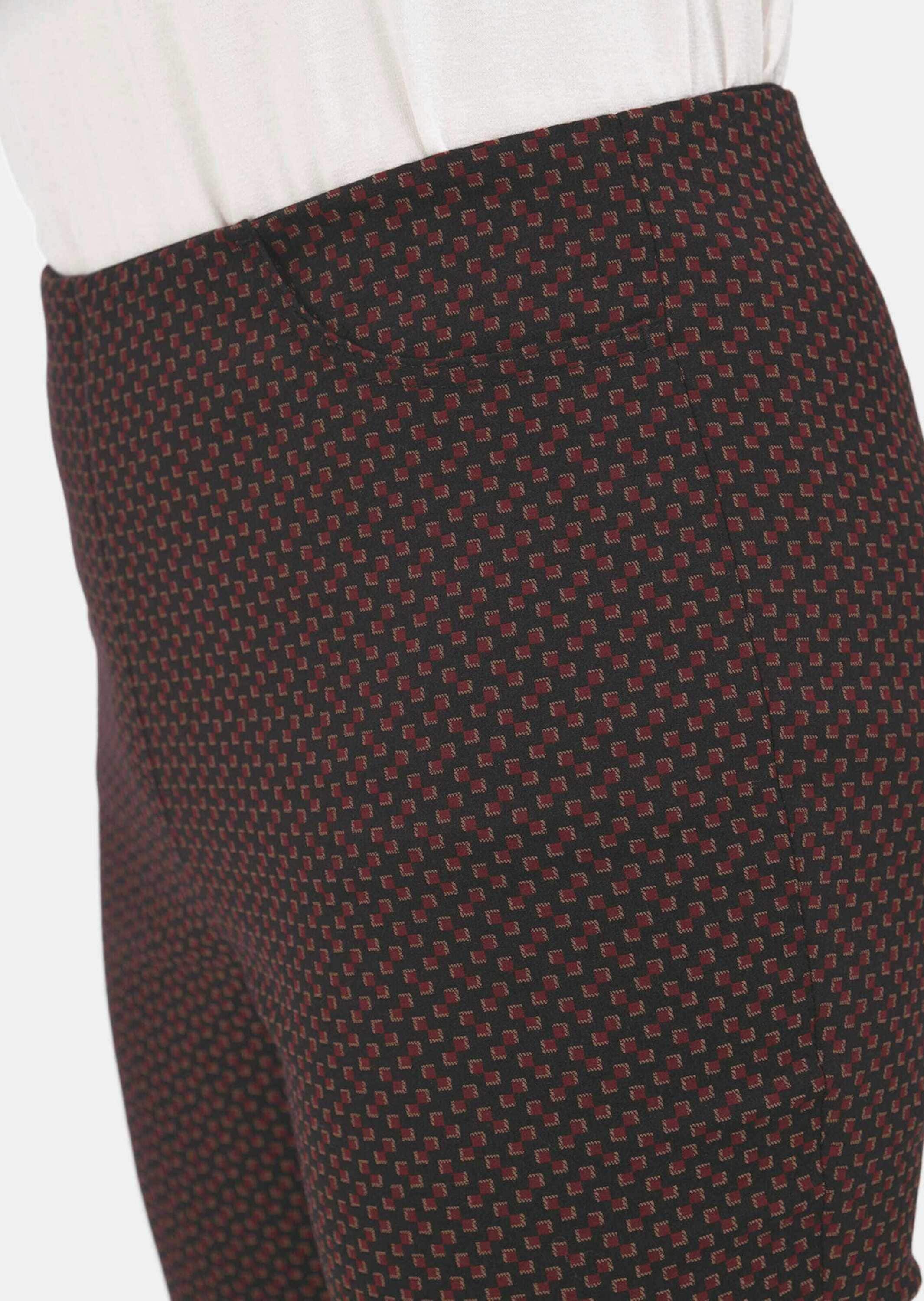 GOLDNER Chinos »Jaquard Schlupfhose Martha Stretchbequeme Jacquard-Hose MARTHA«