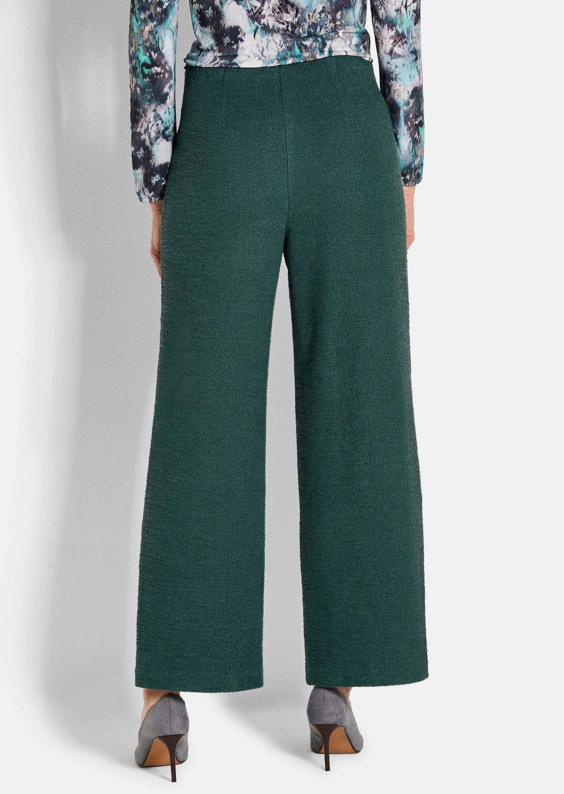 GOLDNER Schlupfhose »Kurzgröße Jersey-Hose VERA in Bouclé-Optik«