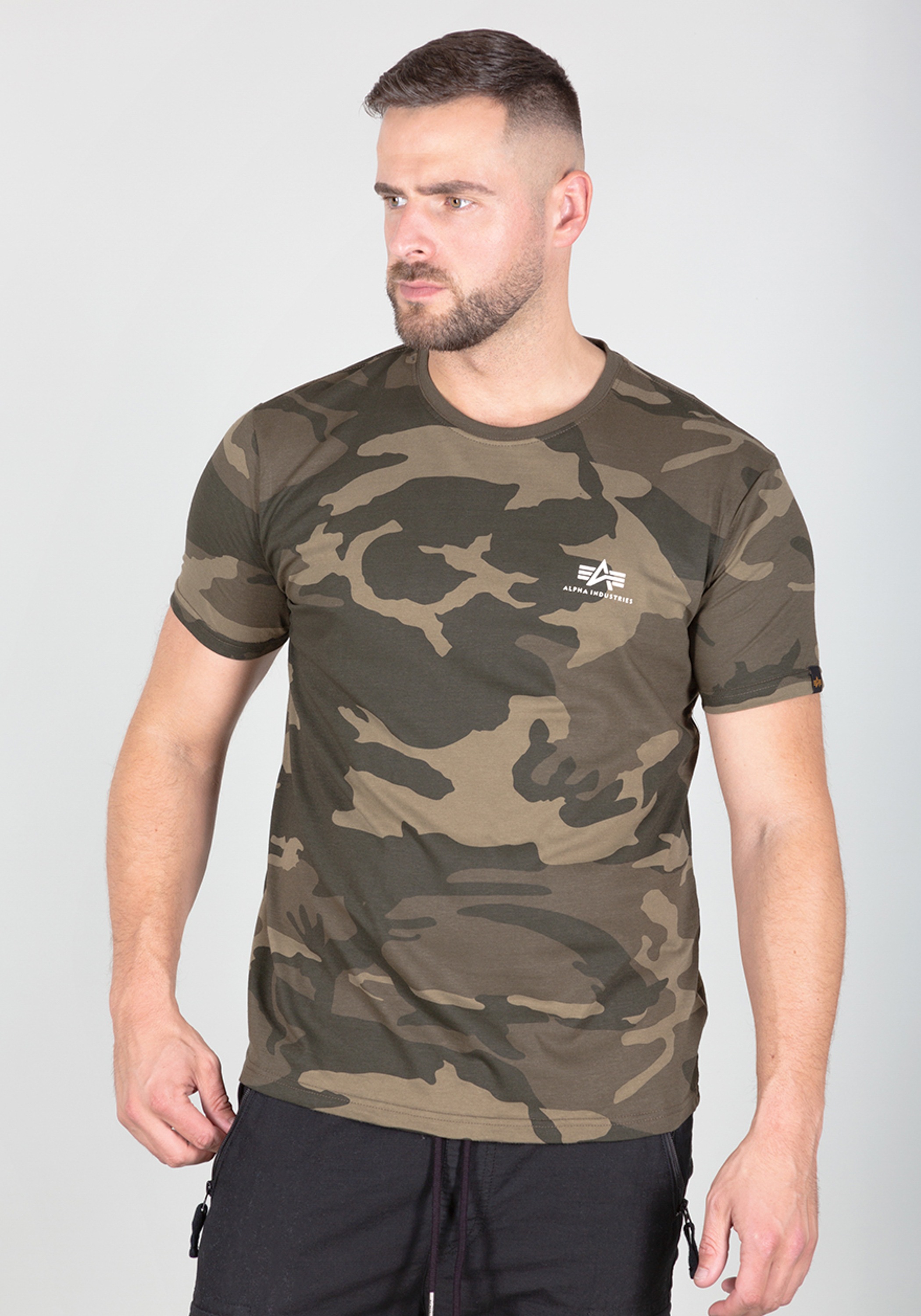 Alpha Industries T-Shirt "Basic T-Shirt SL Camo" günstig online kaufen