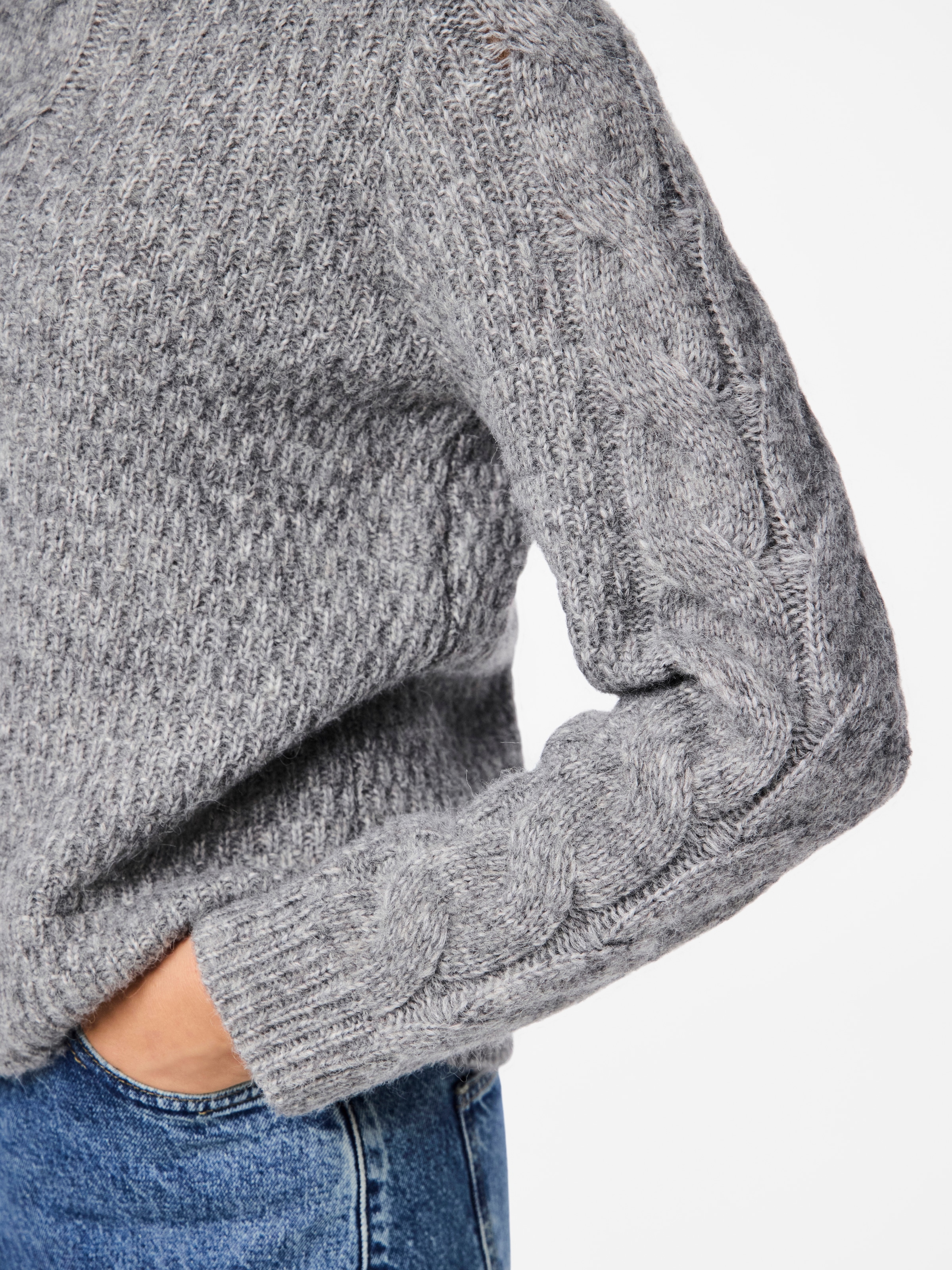 pieces Strickpullover »PCNINA LS O-NECK KNIT NOOS BC«
