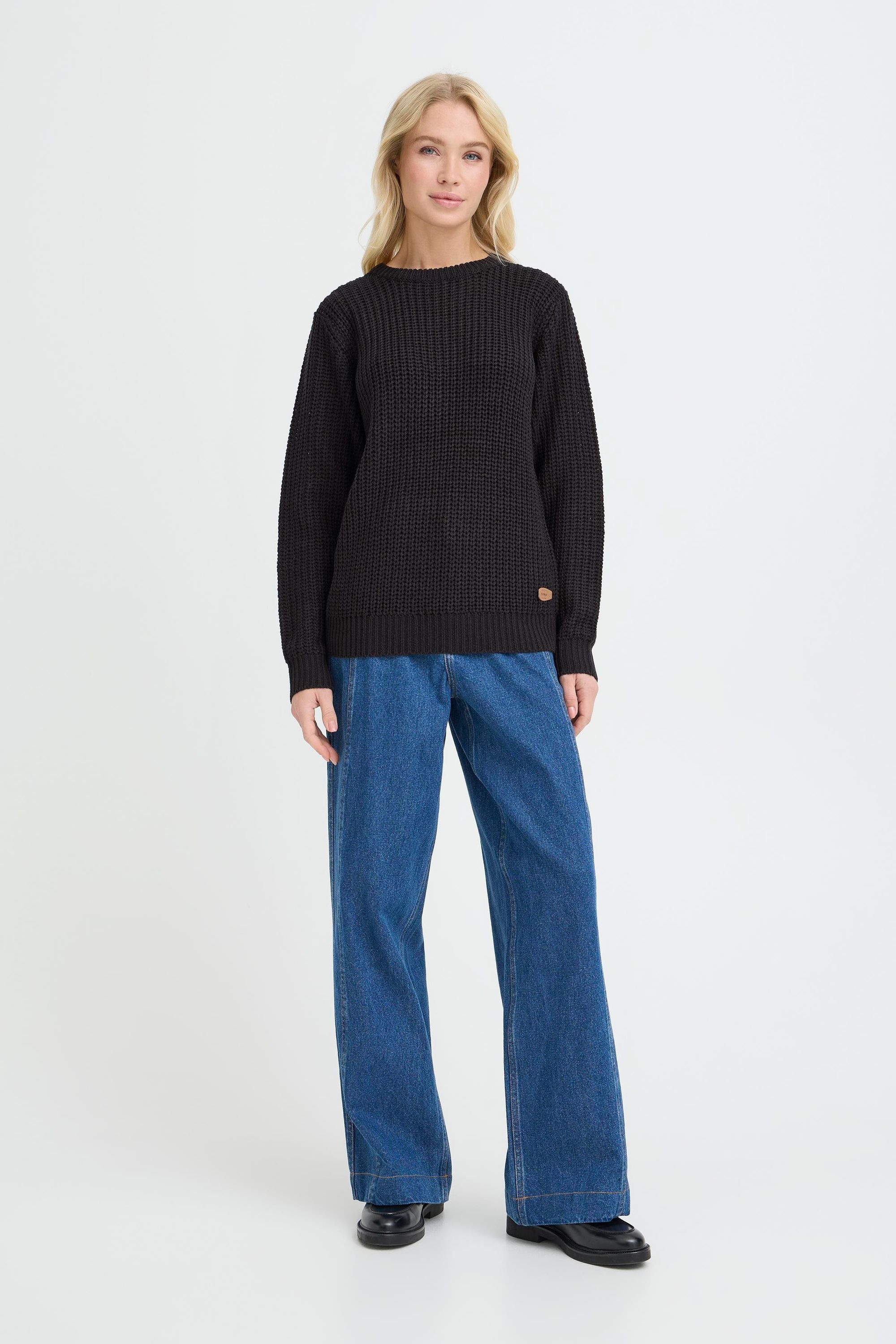 OXMO Strickfleece-Pullover "Strickpullover OXEDNA ONECK" günstig online kaufen