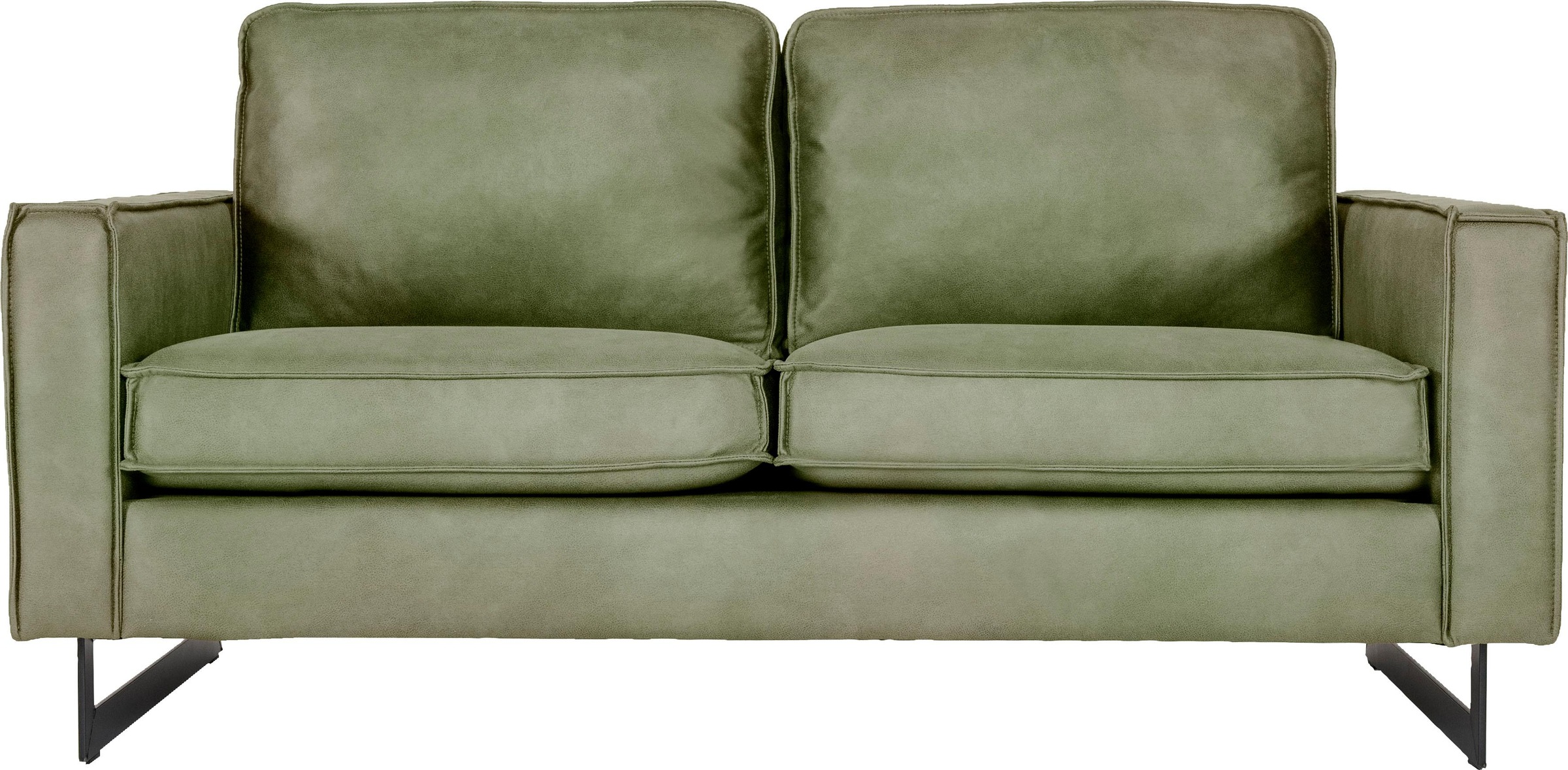 Home affaire 2-Sitzer "Pinto, 166 cm, Cord, Chenille, Lederoptik" mit Keder günstig online kaufen