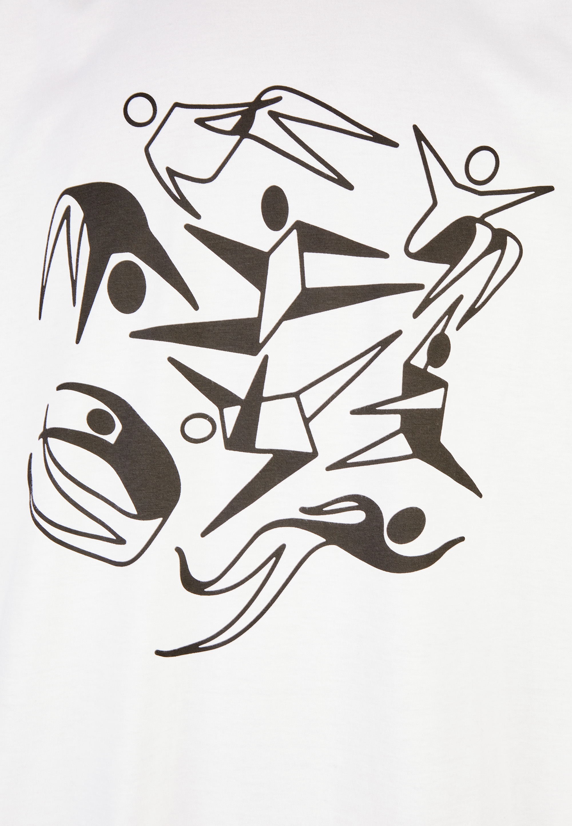 Cleptomanicx T-Shirt »Dancers«, (1 tlg.), Mit lässigem Print