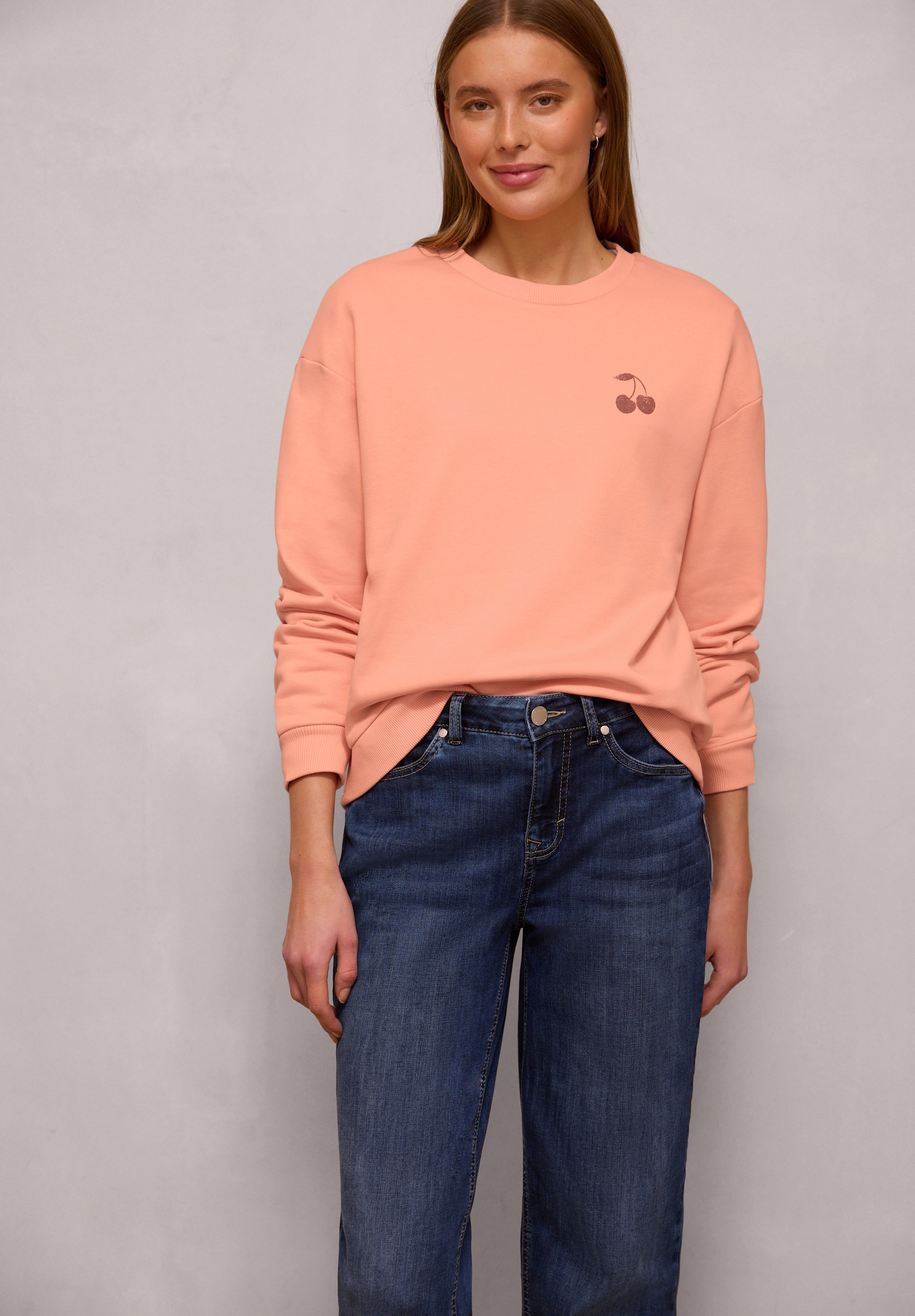 STREET ONE STUDIO Sweatshirt, mit Wording und Print günstig online kaufen