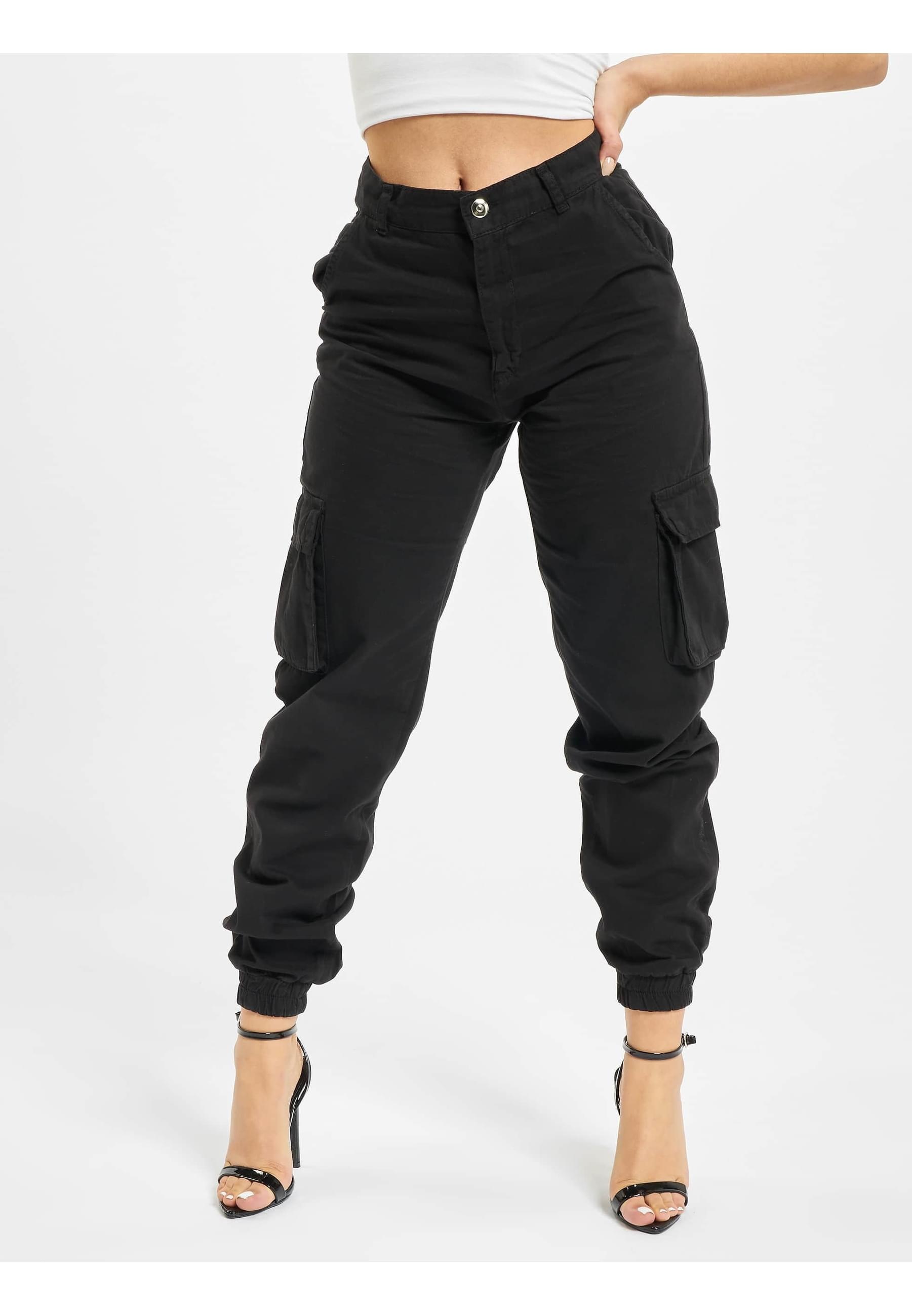 DEF Stoffhose »DEF Damen Aya Cargopants«, (1 tlg.)