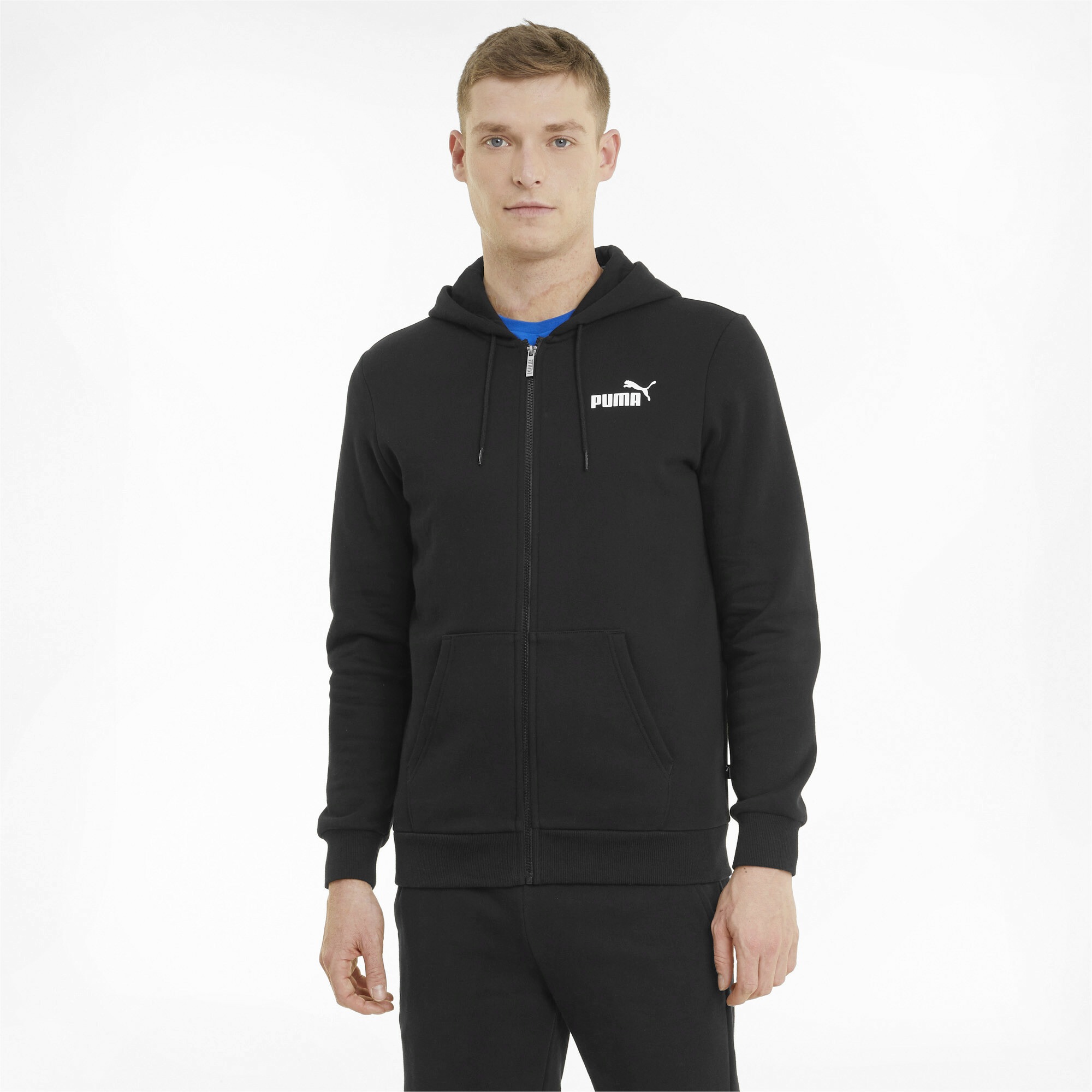 PUMA Sweatjacke »Essentials Logo Kapuzenjacke Herren«