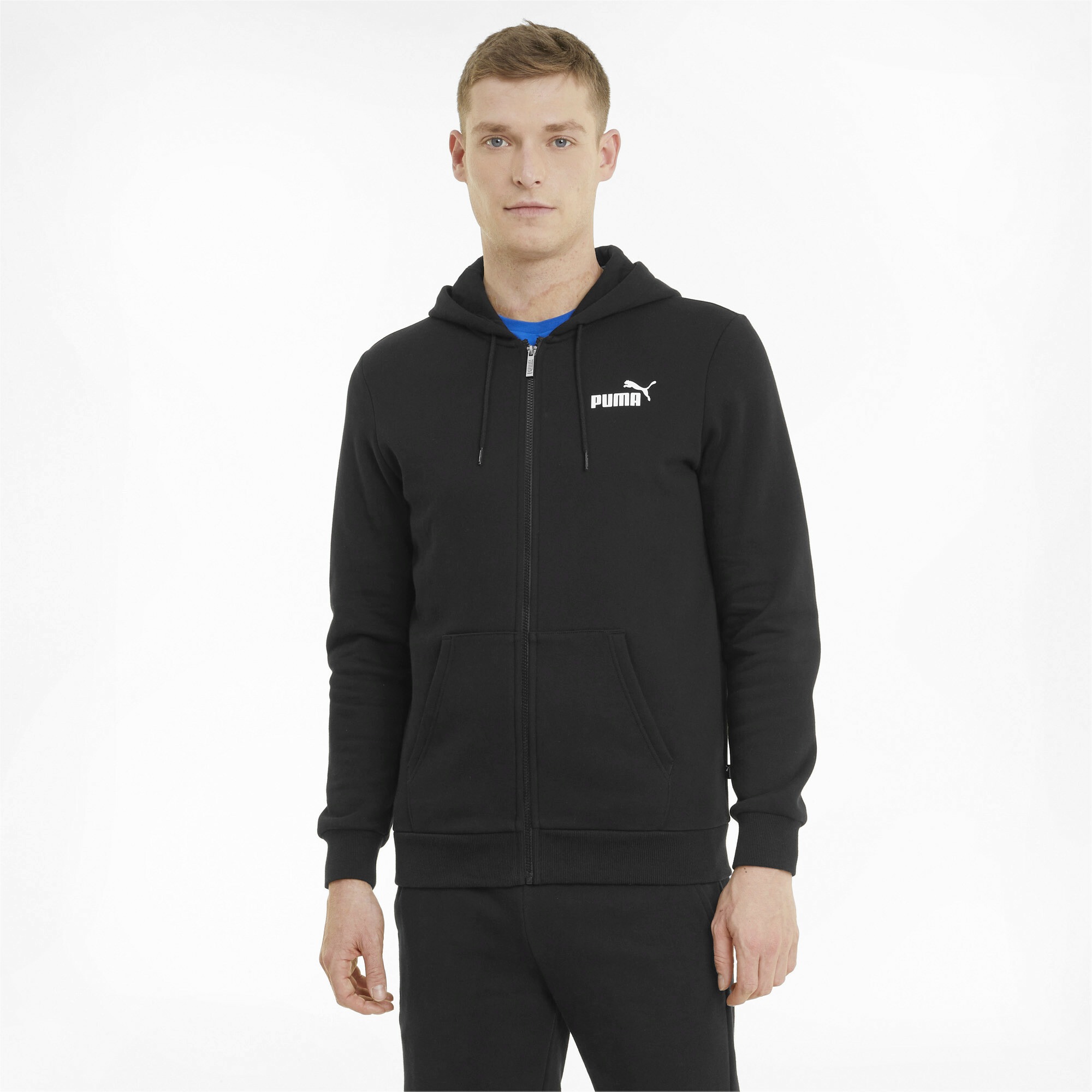 PUMA Sweatjacke "Essentials Logo Kapuzenjacke Herren" günstig online kaufen