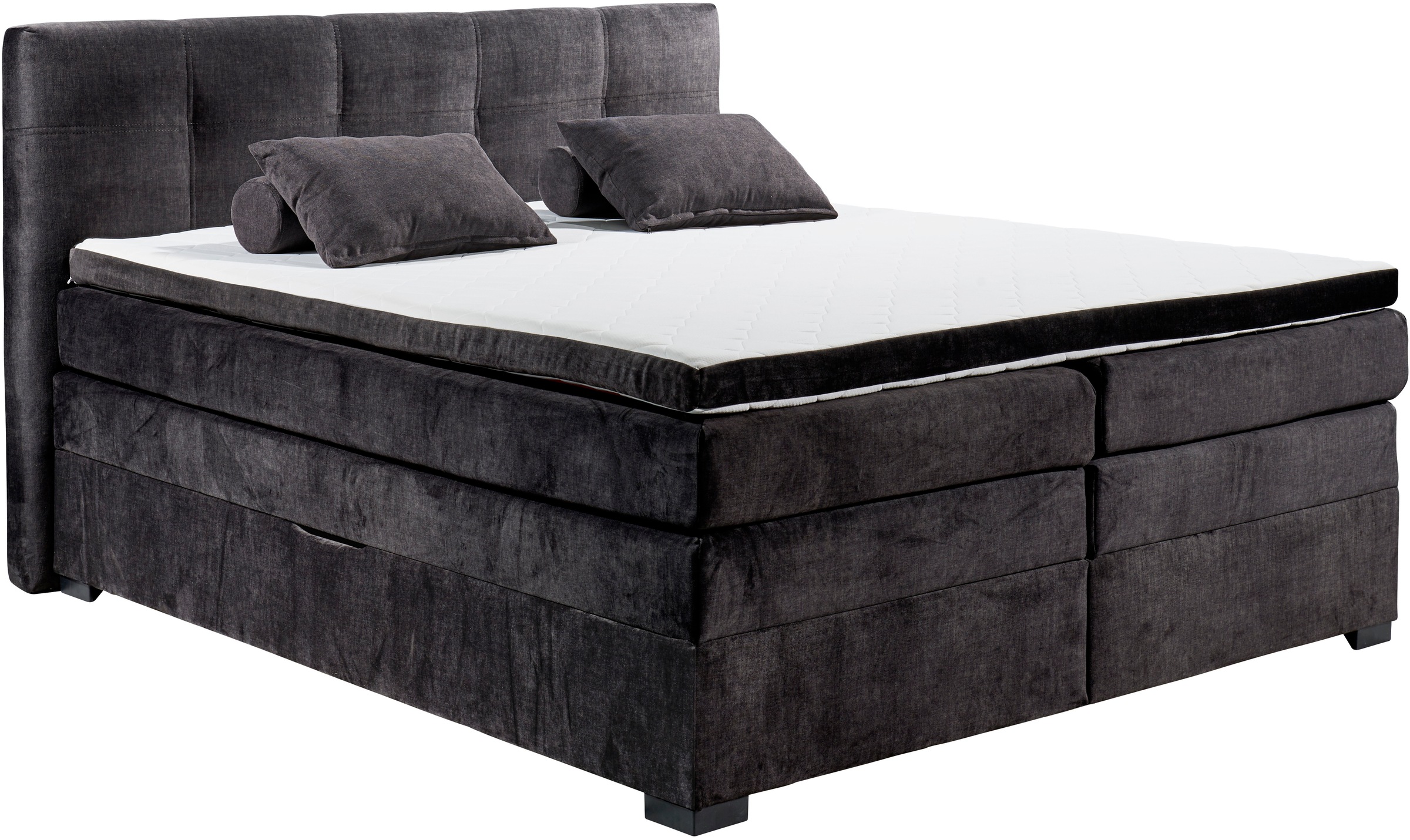 ED EXCITING DESIGN Boxspringbett "Fanes mit Komforteinstiegshöhe von 73cm", günstig online kaufen