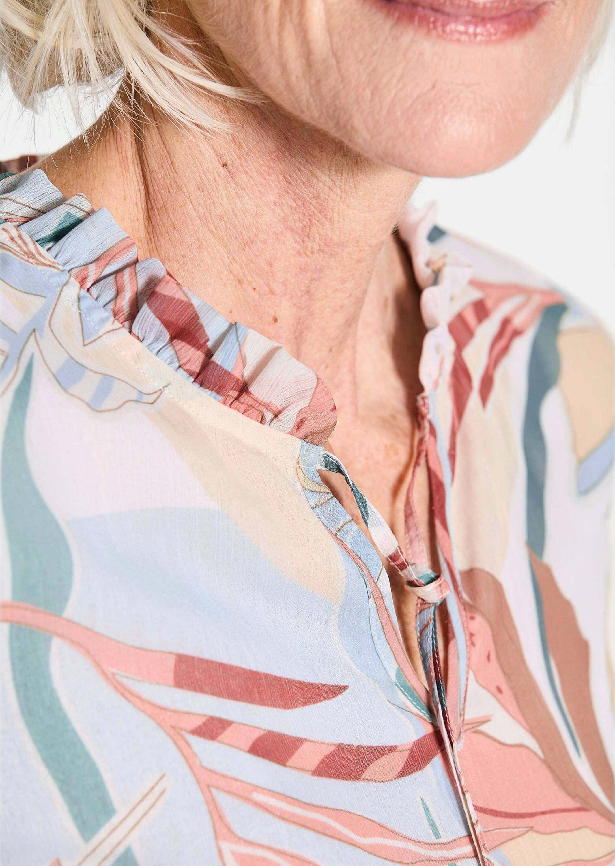GOLDNER Schlupfbluse »Luftige Bluse mit Rüschen-Details«