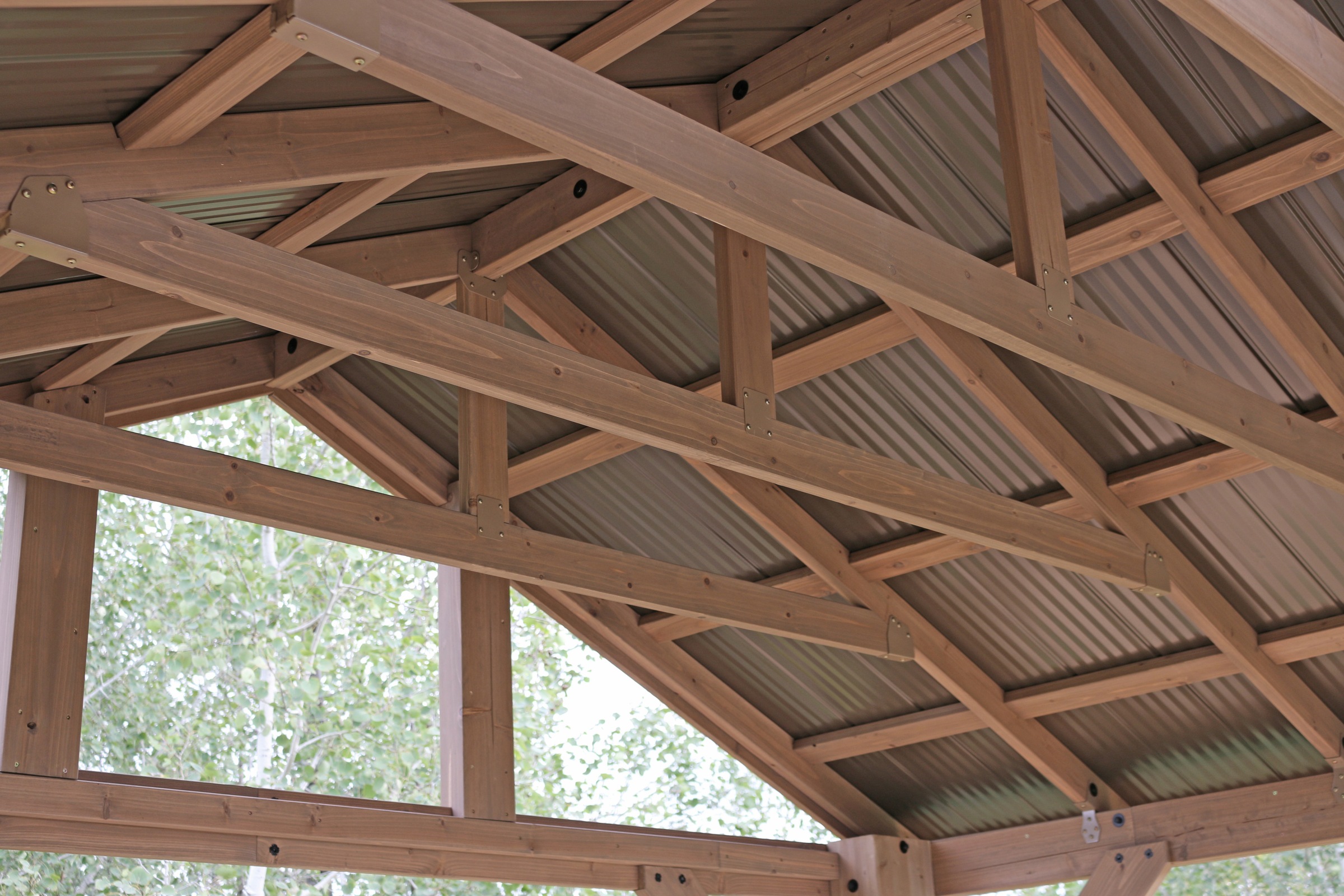 WESTMANN Yukon 14x12 Wooden Pavilion Beige 3