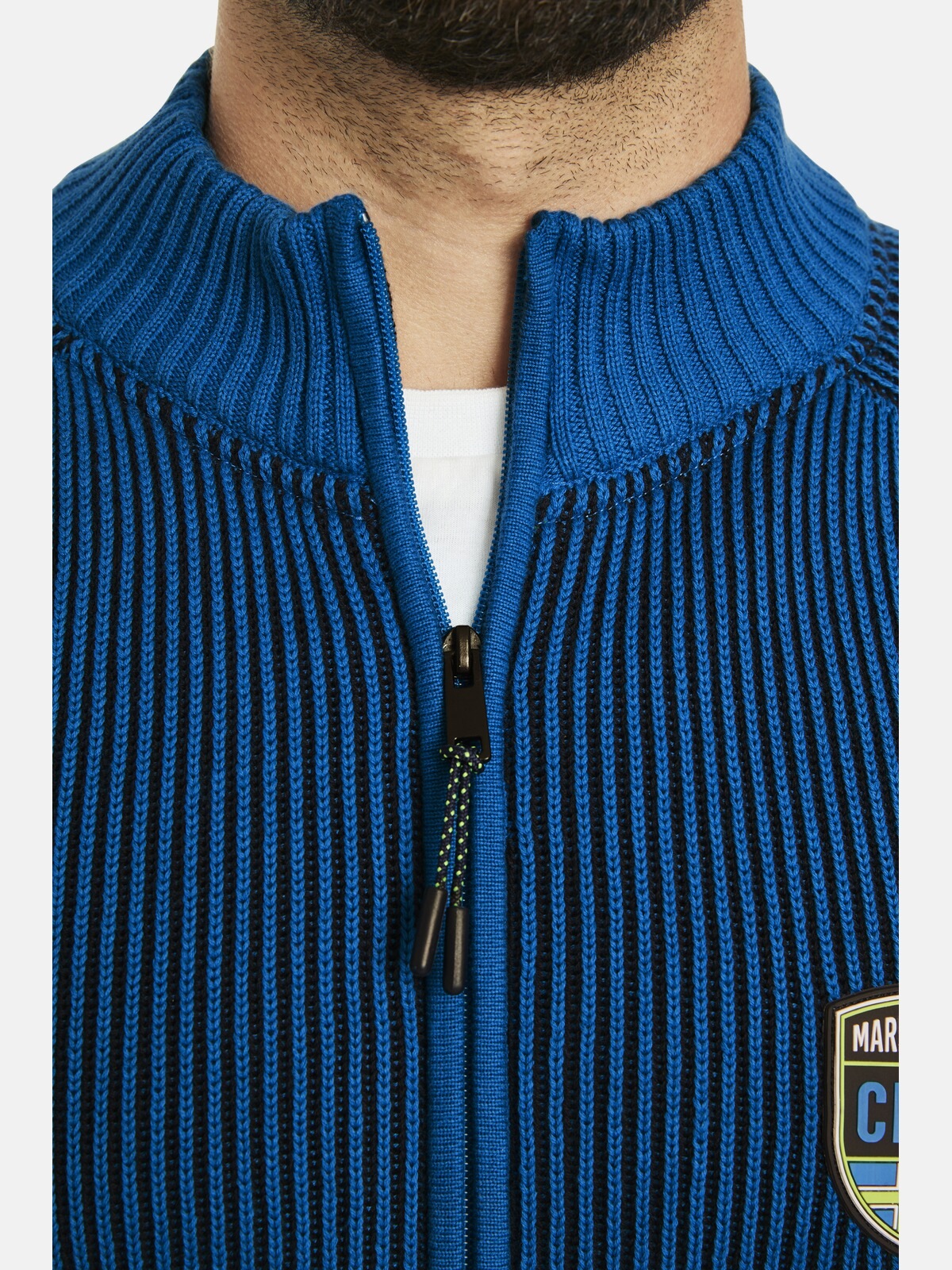 Jan Vanderstorm Strickjacke »Strickjacke VERMUNDUR«, in ansprechender Rippoptik