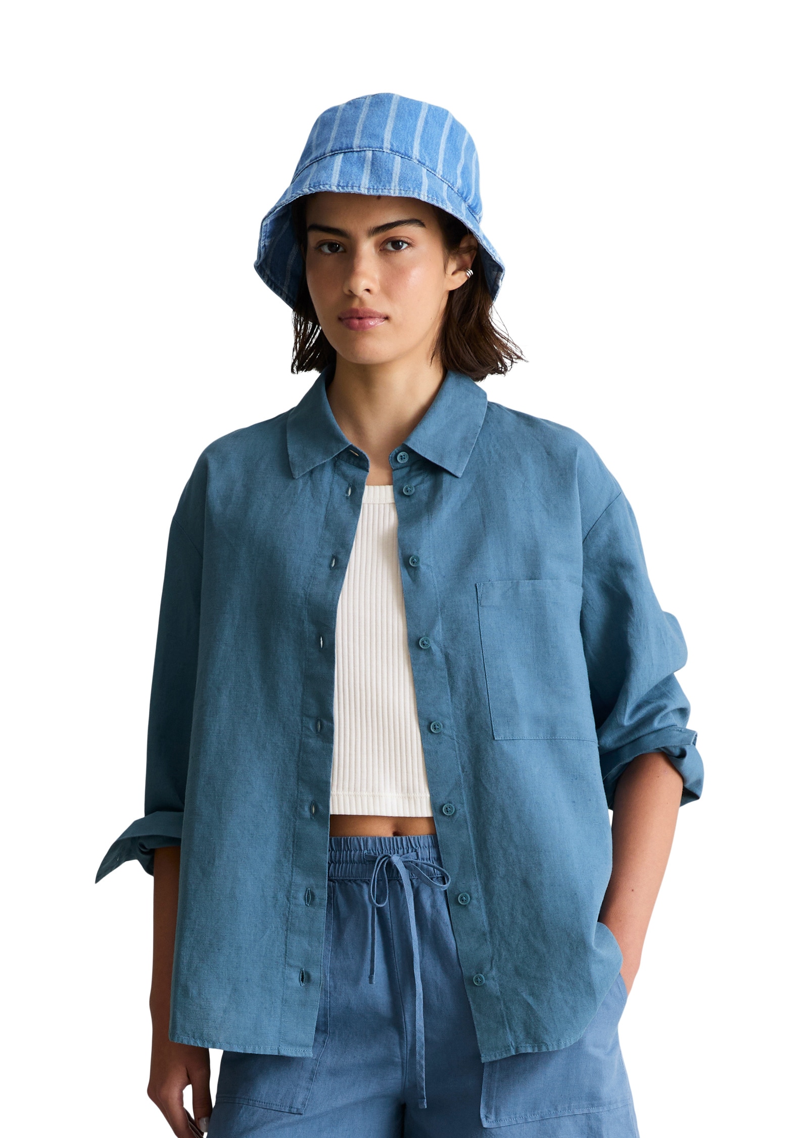 Marc OPolo DENIM "aus Leinen-Baumwolle-Mix"