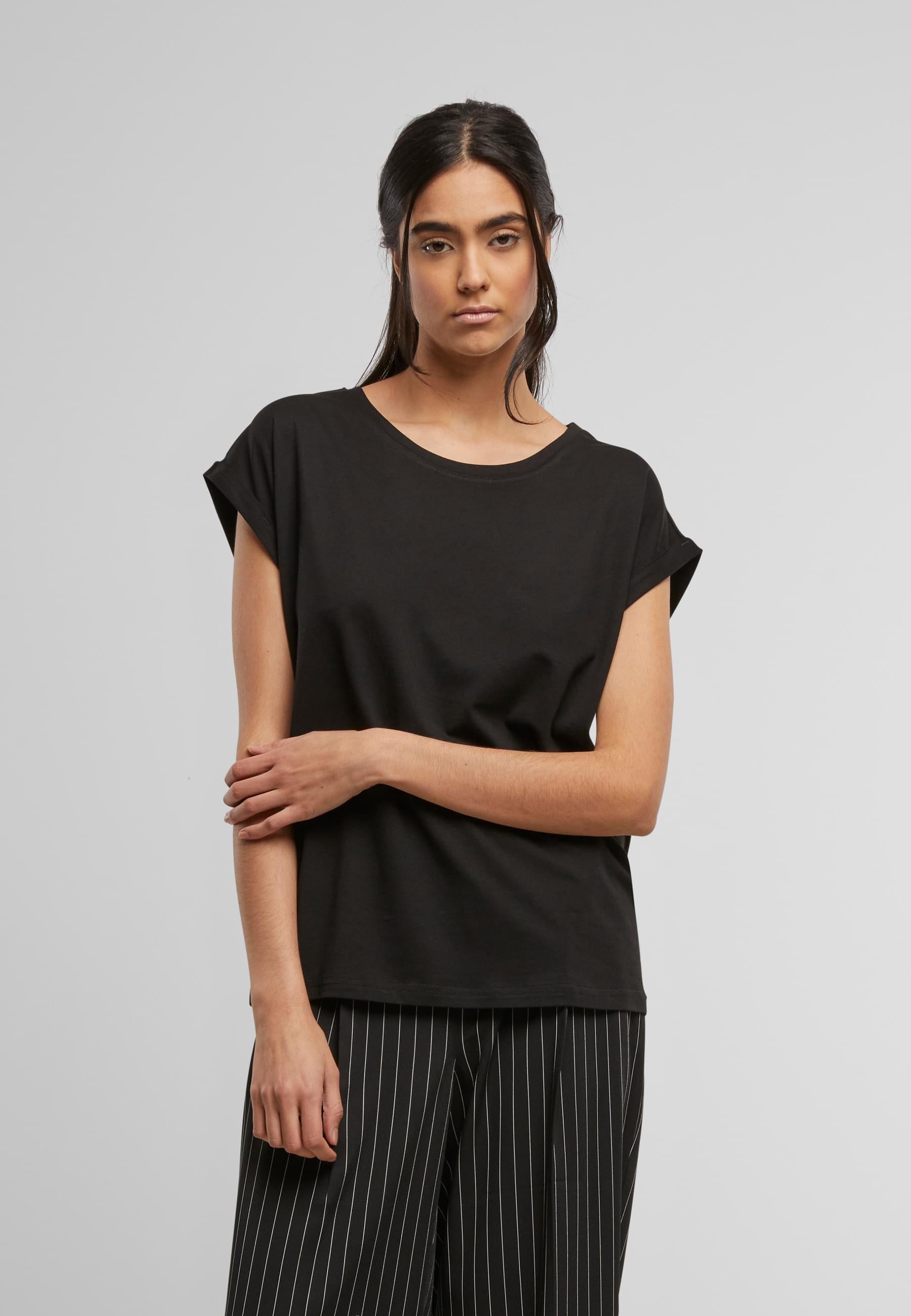 URBAN CLASSICS T-Shirt »Urban Classics Ladies Extended Shoulder Tee«, (1 tlg.)