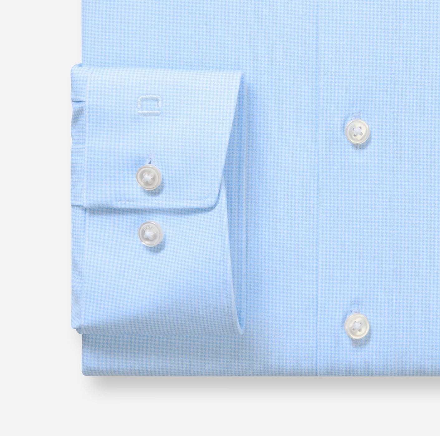 Businesshemd OLYMP "OLYMP Luxor 24/Seven, modern fit, New Kent", Herren, Gr. 42, Normaler Arm, bleu, 92% Baumwolle, 8% Elasthan, Hemden 3