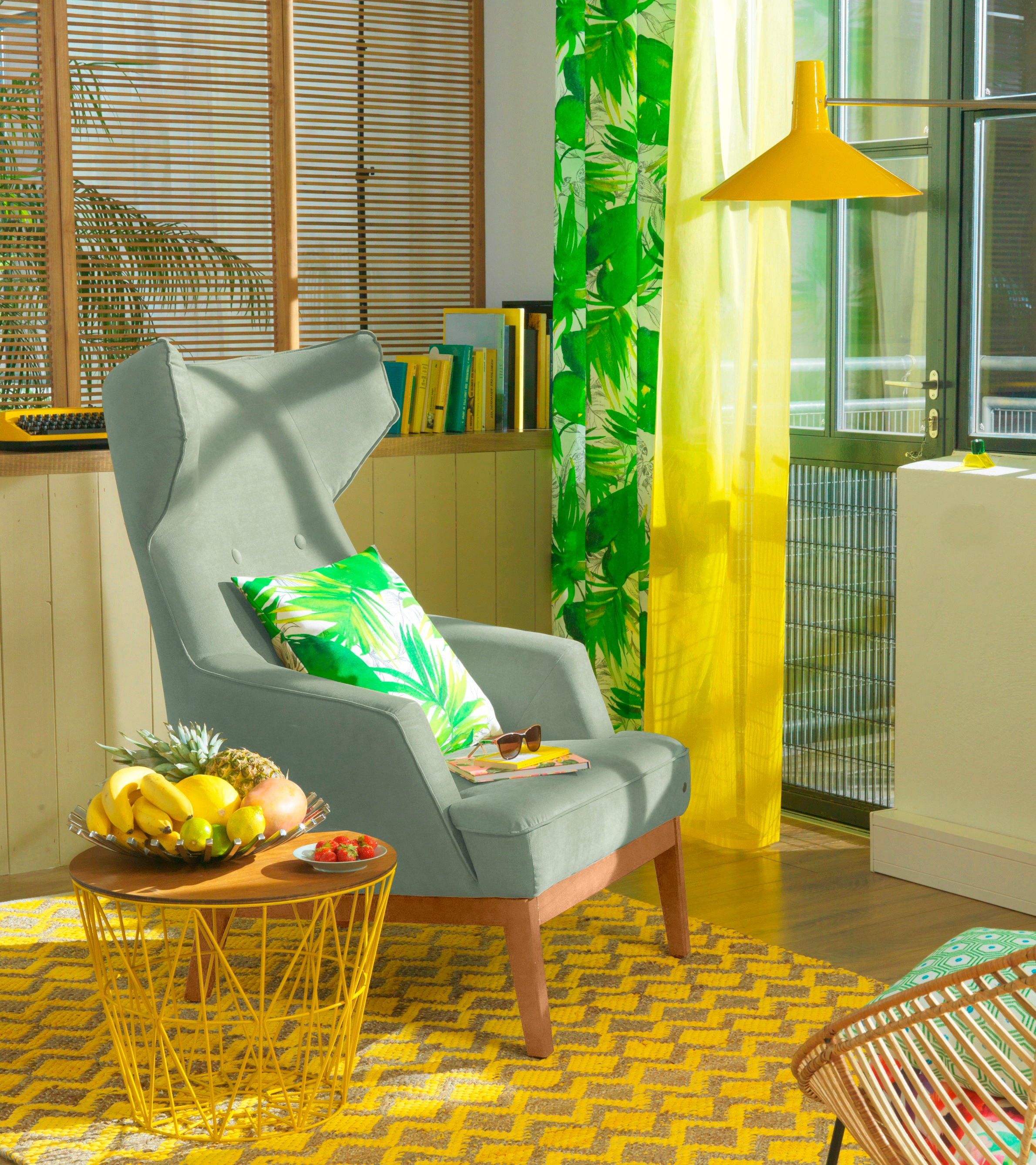 TOM TAILOR HOME Ohrensessel "COZY", im Retrolook, mit Kedernaht und Knöpfun günstig online kaufen