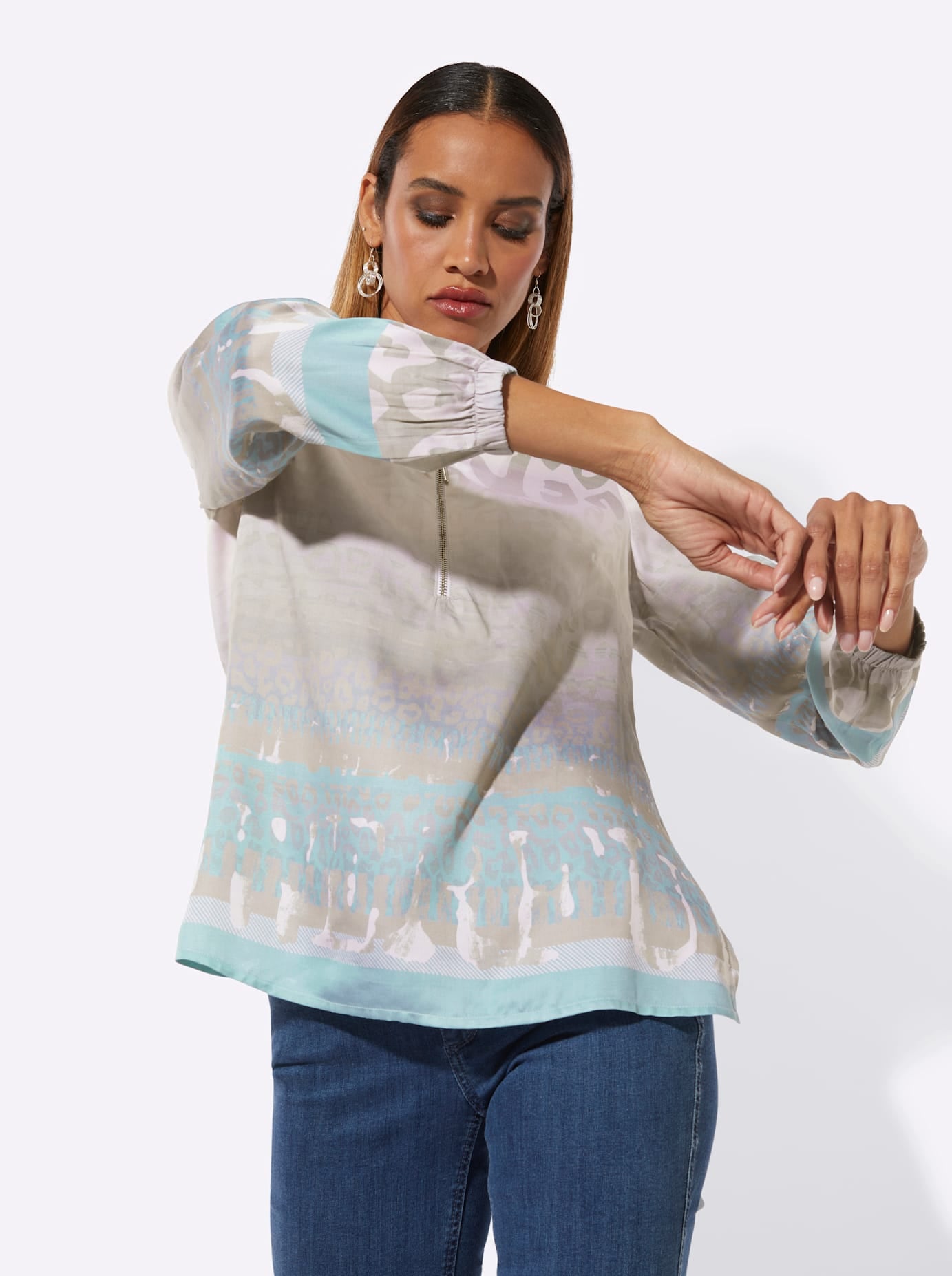 creation L Langarmbluse