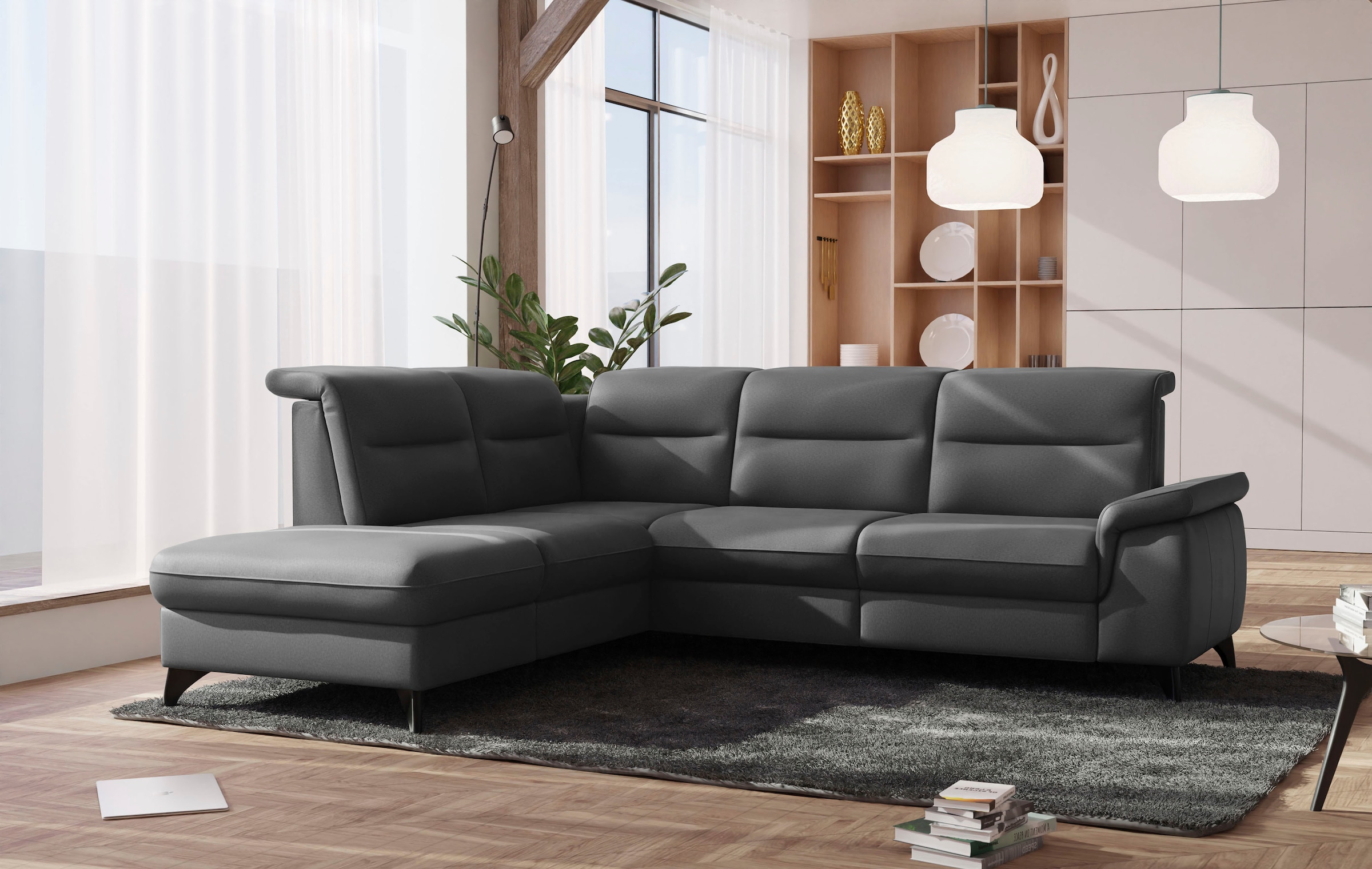 sit&more Ecksofa "Astoria L-Form" wahlweise mit motorischer Relaxfunktion günstig online kaufen