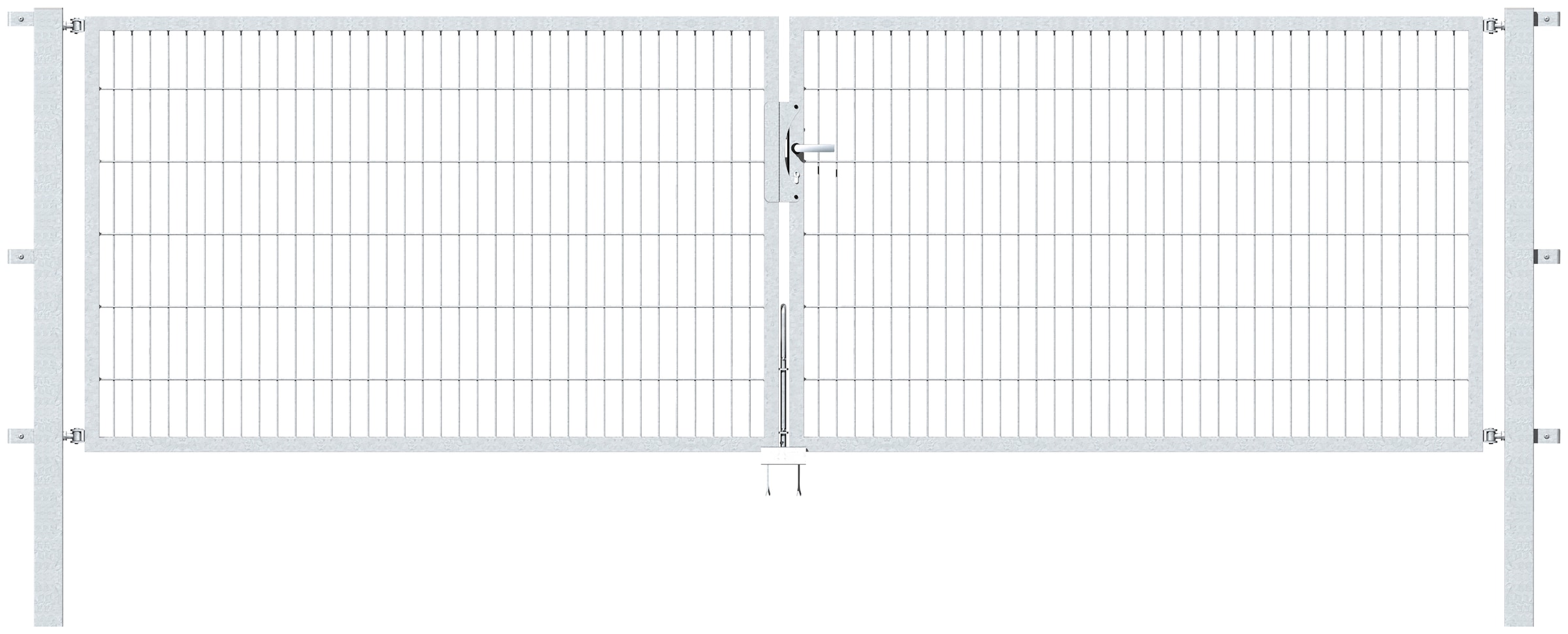 Alberts Zaundoppeltür "Flexo", 400 cm Breite, in versch. Höhen