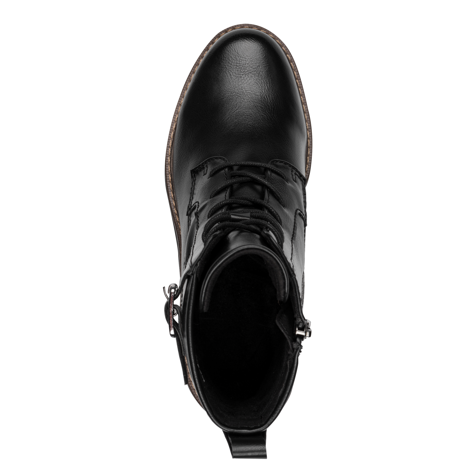 MARCO TOZZI Winterboots, Blockabsatz, Schnürboots, Stiefelette mit Kontrast-Rahmennaht