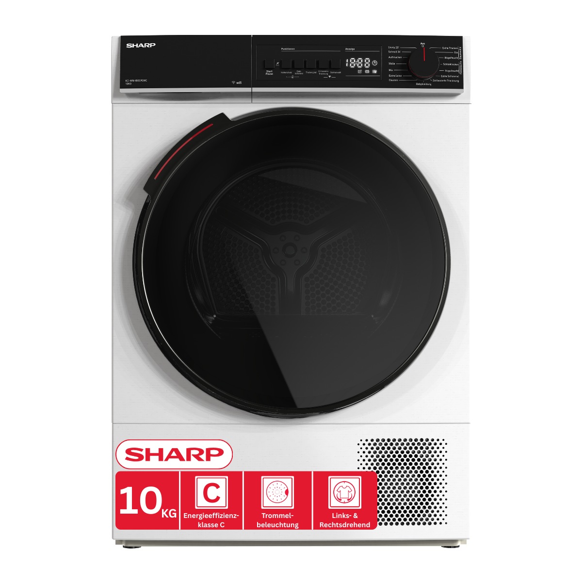 Sharp Wärmepumpentrockner »KD-WNHB0S9GWC-DE« WiFi & VeeZy App für smarte Steuerung per Smartphone