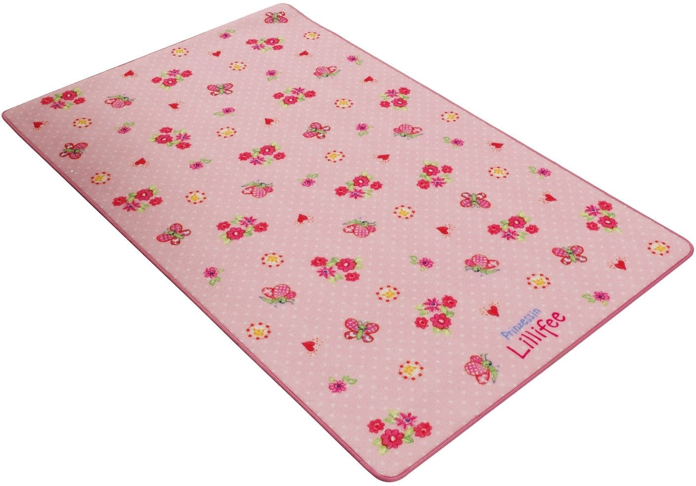 Prinzessin Lillifee Kinderteppich »LI-105«, rechteckig, Druckteppich, Motiv Blumen, Kinderzimmer