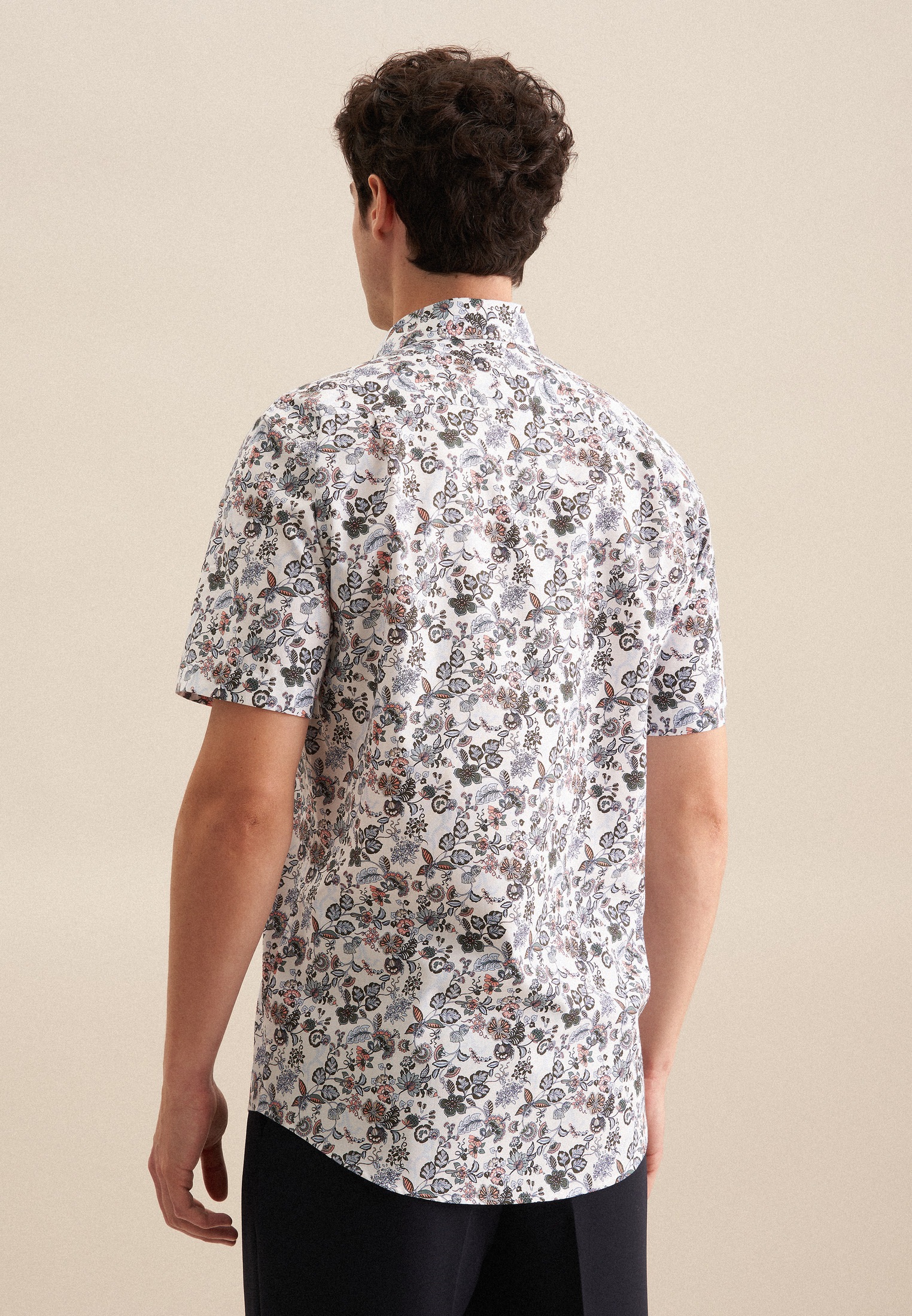 seidensticker Businesshemd "Regular", Regular 1/2 Button-Down-Kragen Druck günstig online kaufen