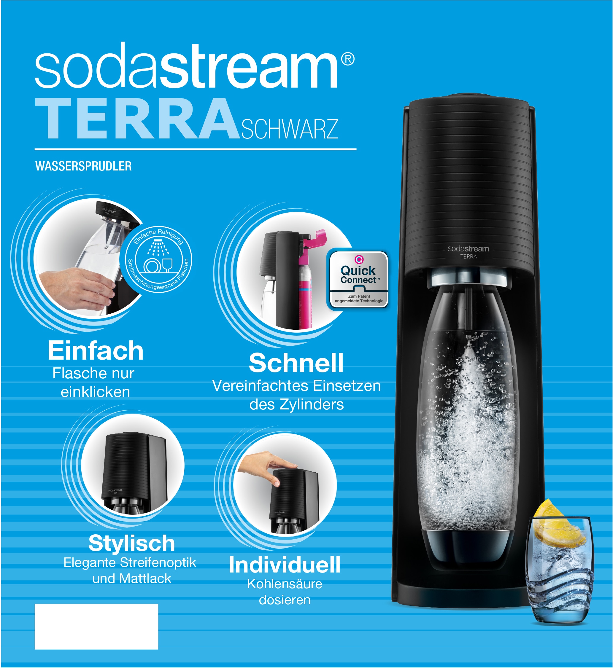 SodaStream Wassersprudler »TERRA Bundle | bestellen BAUR 7 tlg.) online Vorteilspack«, (Set